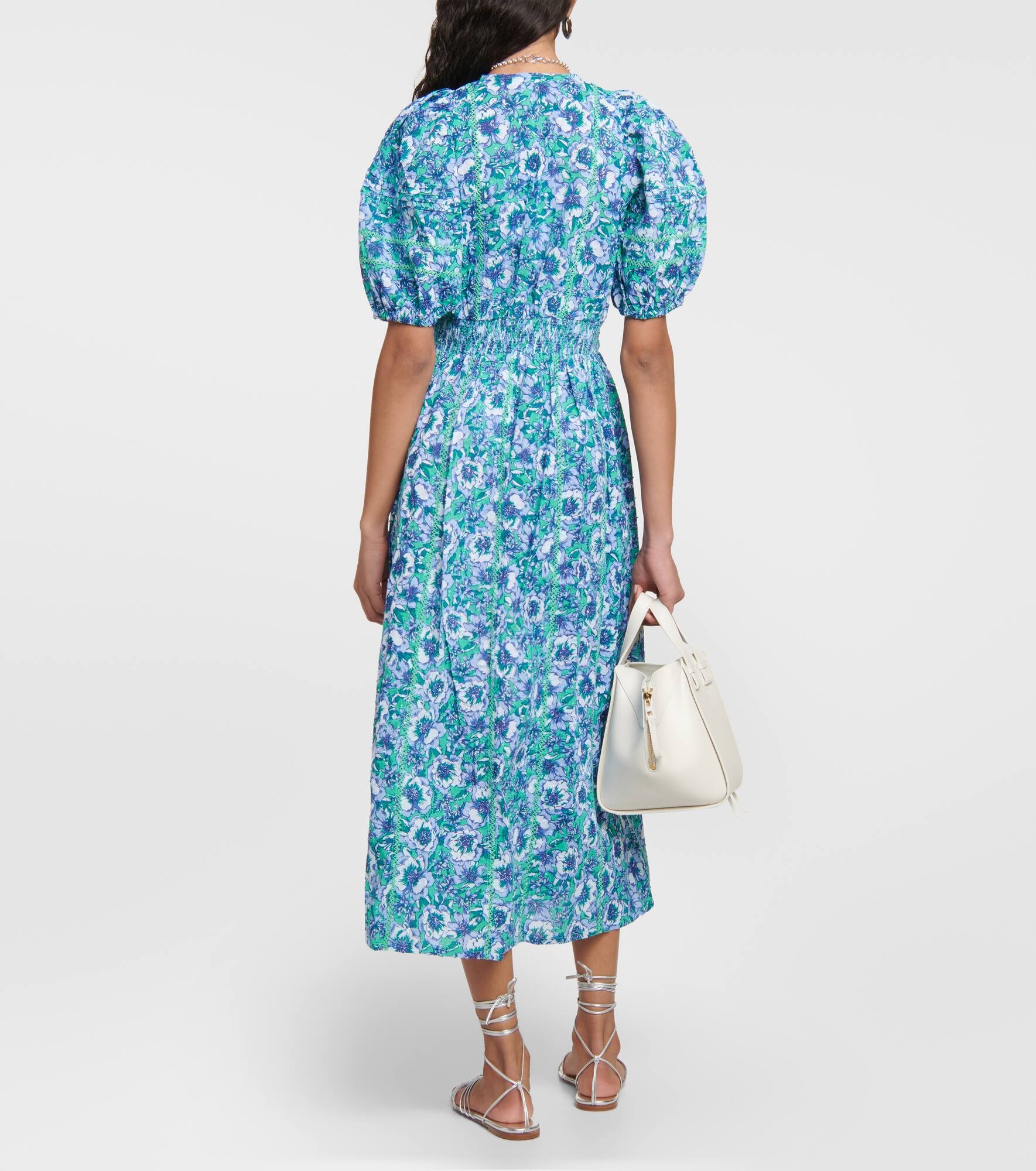 Reine floral cotton midi dress - 3