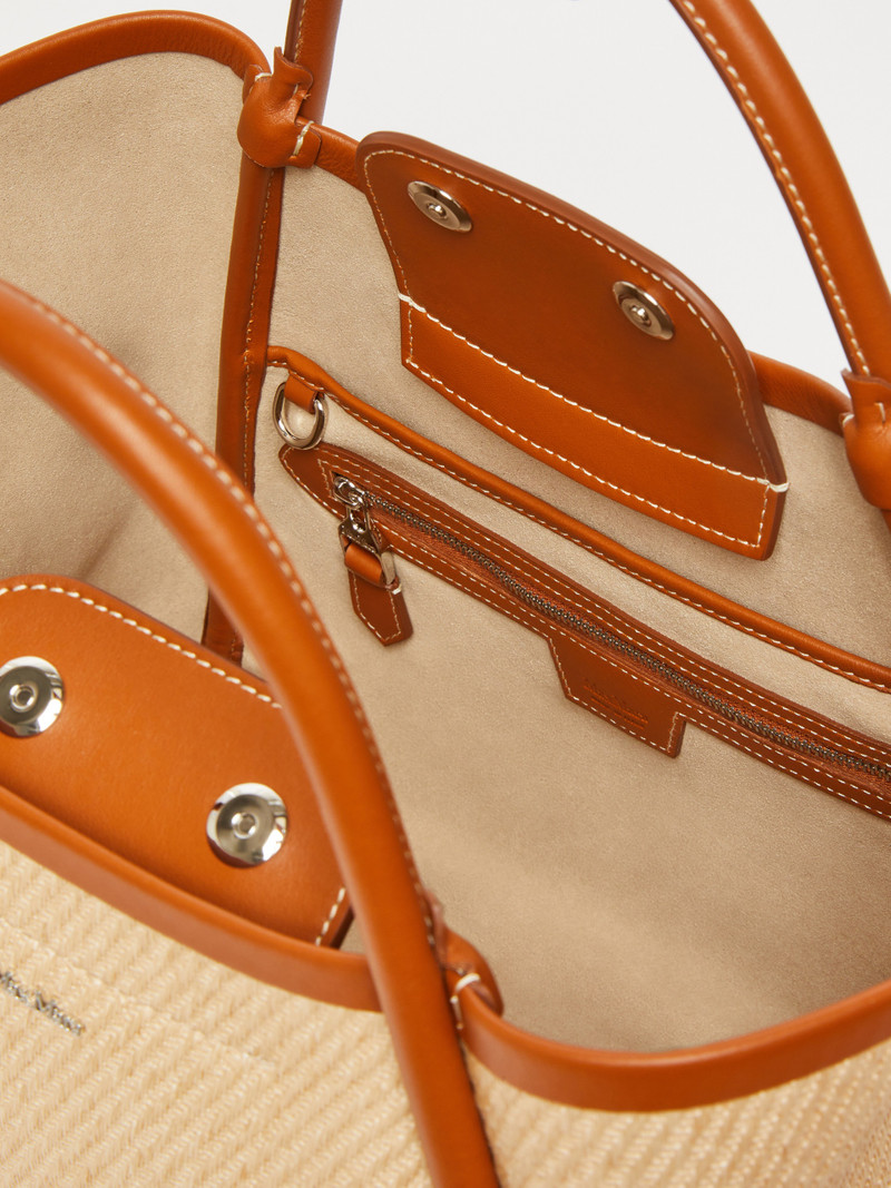 SUMMERMARINES Small raffia-look fabric Marine bag 6