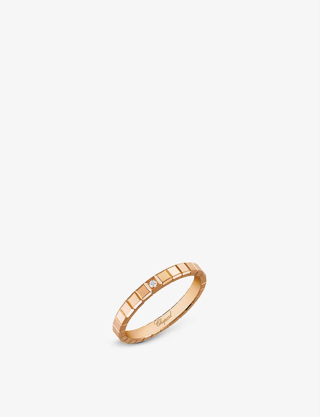 Ice Cube 18ct rose-gold and diamond ring - 1