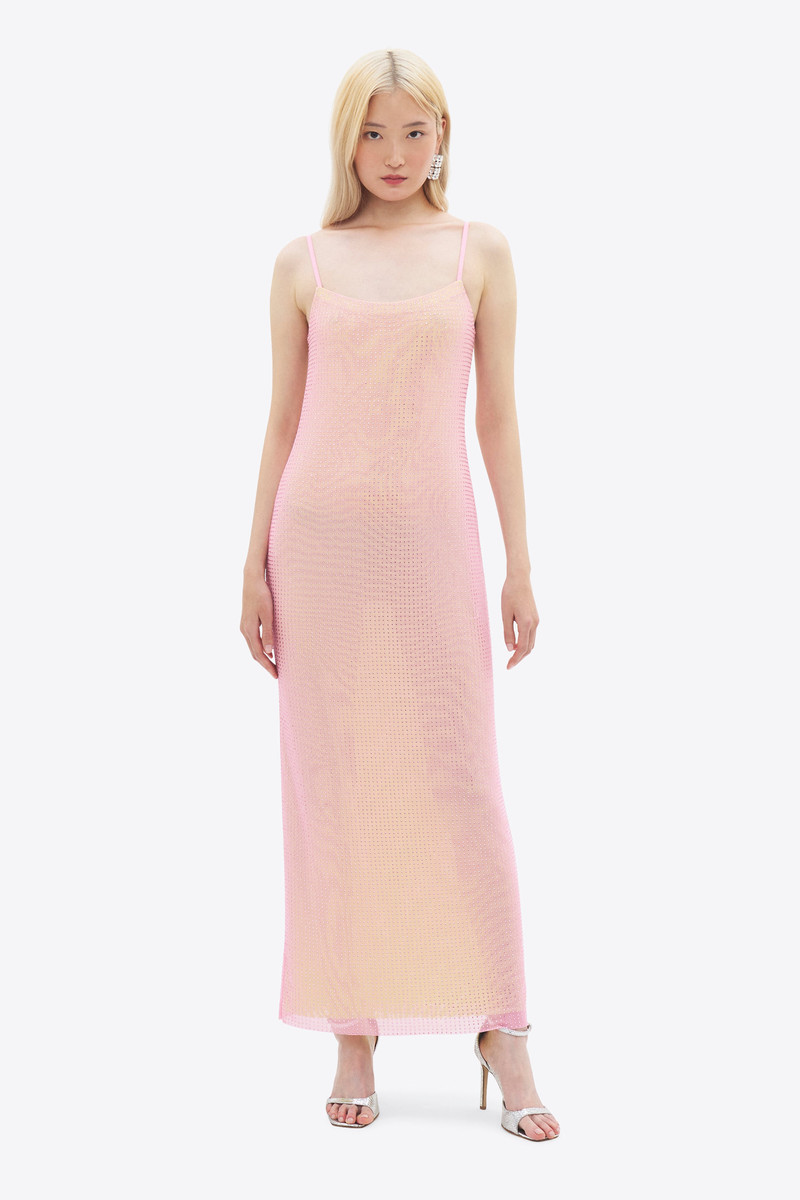 AREA CRYSTAL HOTFIX CAMI DRESS outlook