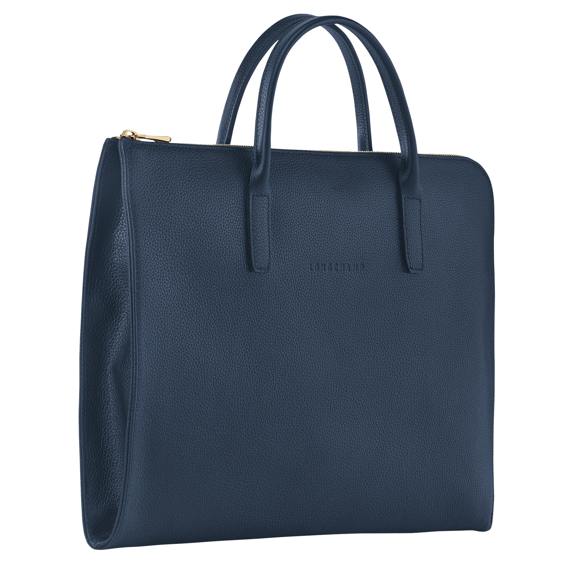 Le Foulonné S Briefcase Navy - Leather - 2
