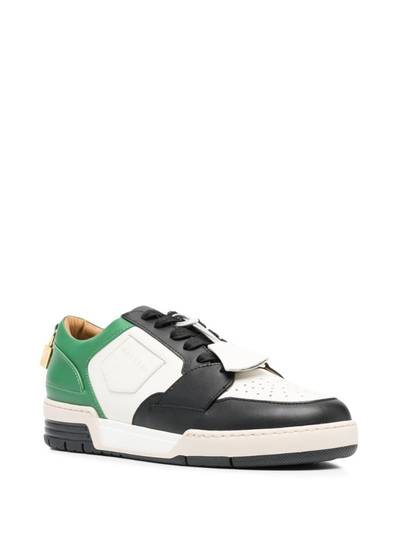 BUSCEMI panelled leather sneakers outlook