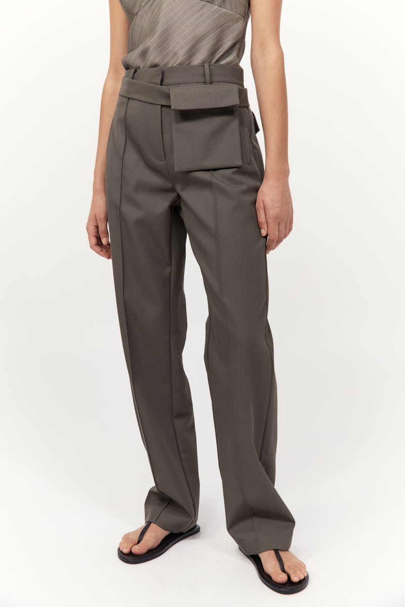 Utility Pocket Pants - Khaki - 4