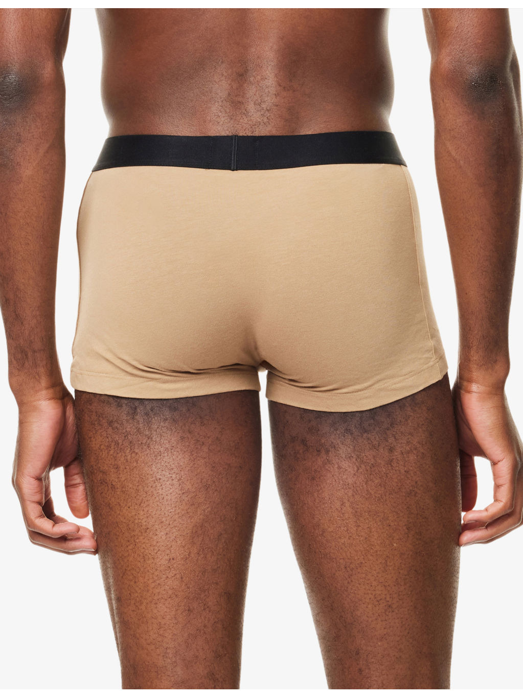 Logo-Waistband Pack of Three Stretch-Cotton Trunks - 3