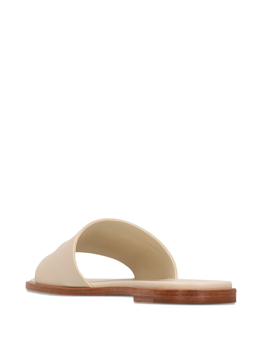 logo-embossed leather sandals - 3