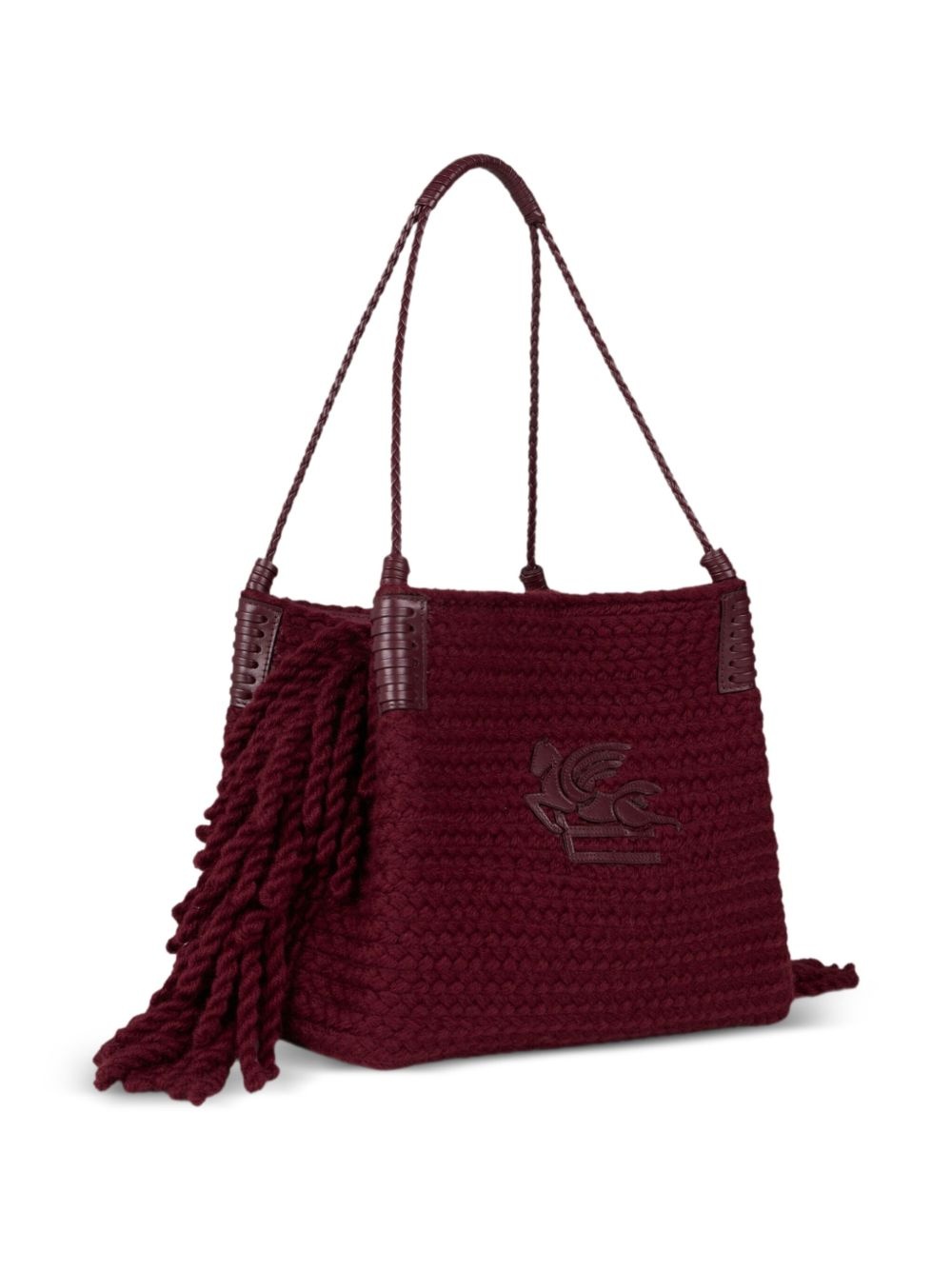 small Libra fringed tote bag - 3