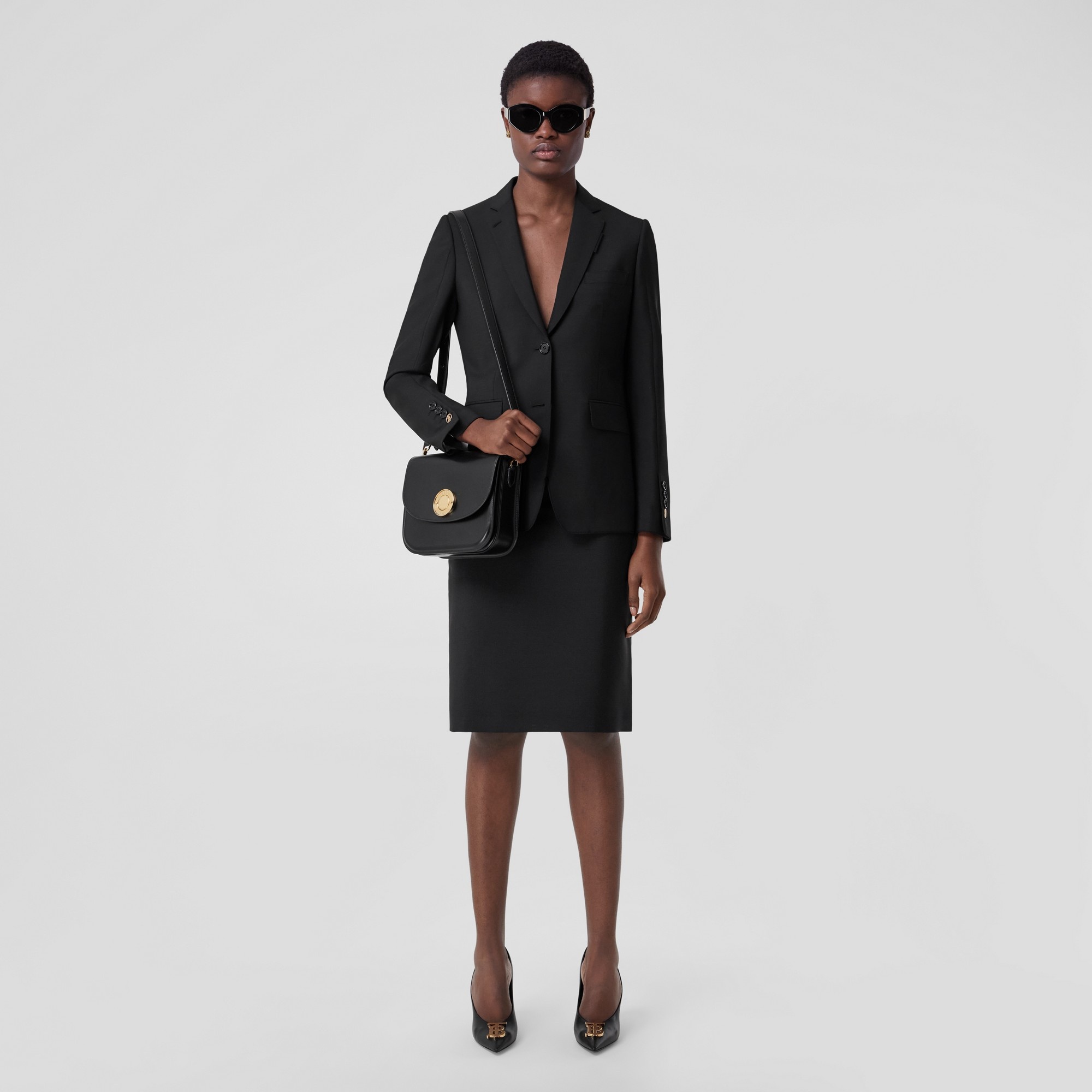 Mohair Wool Pencil Skirt - 4