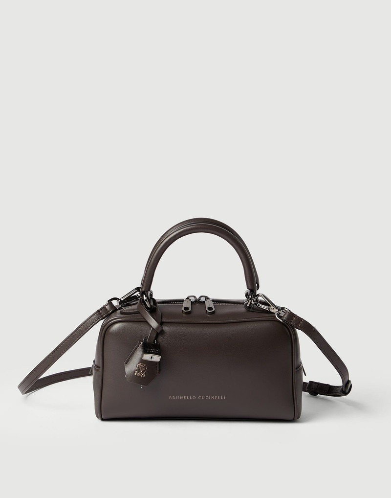 Explorer small Boston bag in glossy nappa leather 1