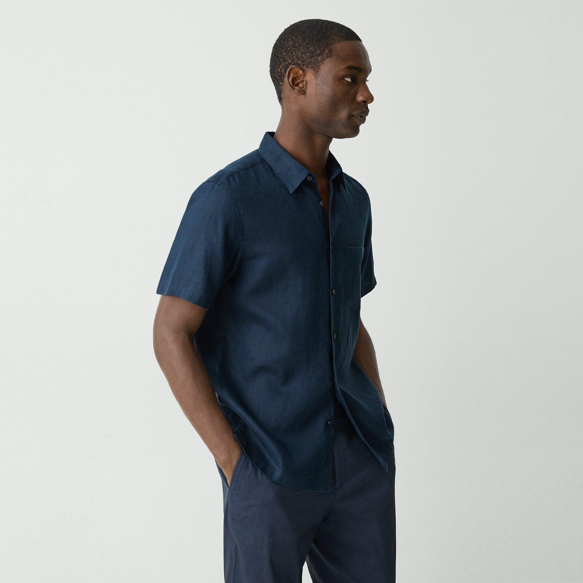 Irving Short-Sleeve Shirt in Relaxed Linen - 3