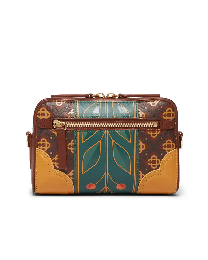 Brown Monogram Crossbody Bag 4