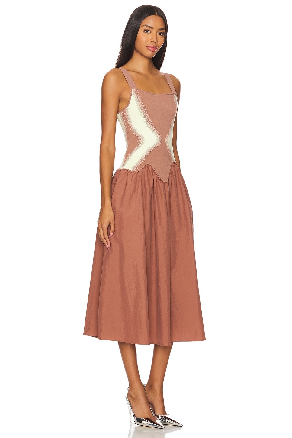 Mushu Mixed Media Tank Dress - 2