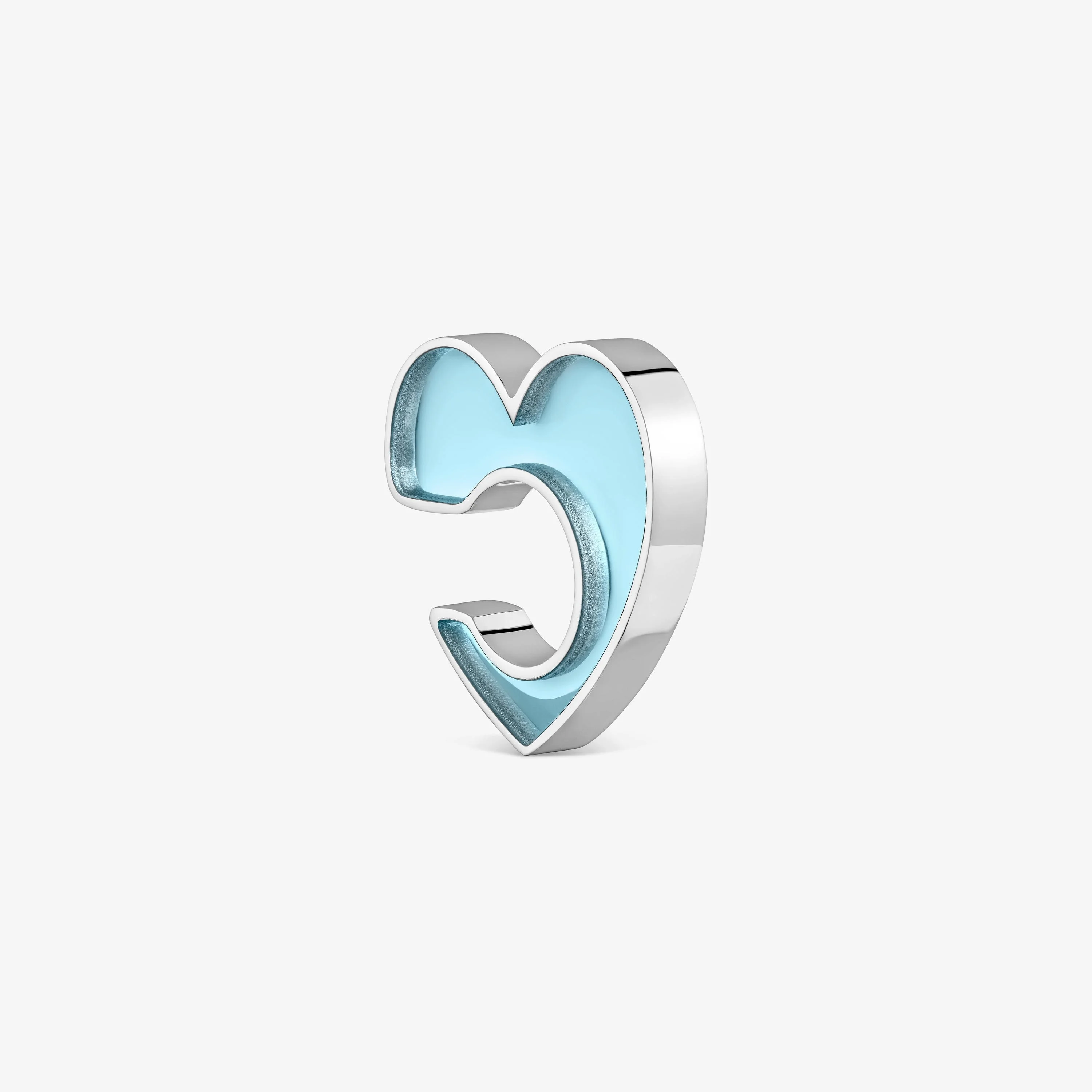 Steel and blue resin heart Earcuff TOUS Galaxy - 1
