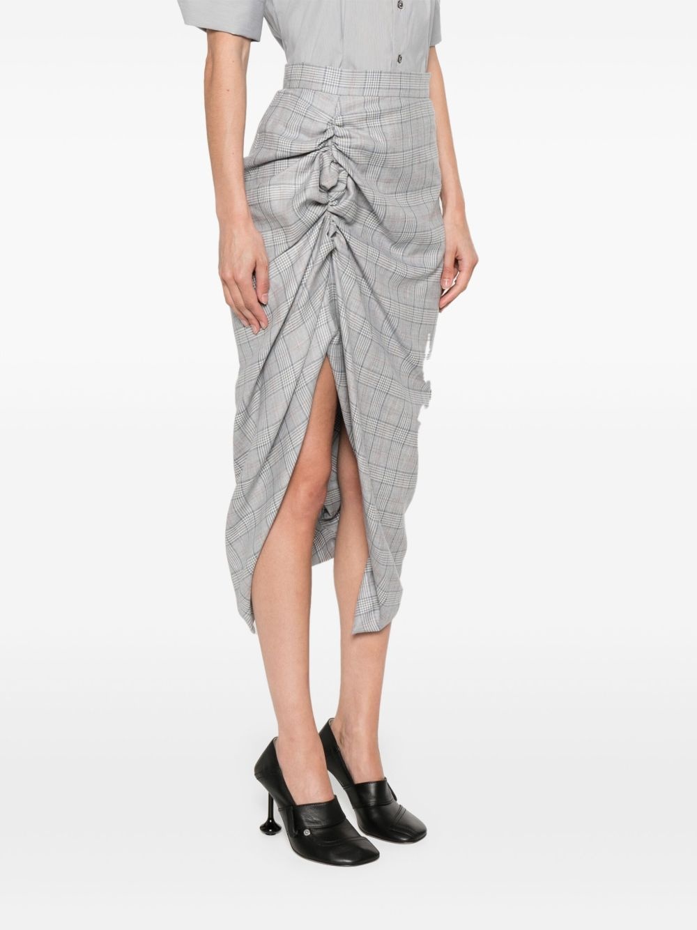 Side Panther midi skirt - 3