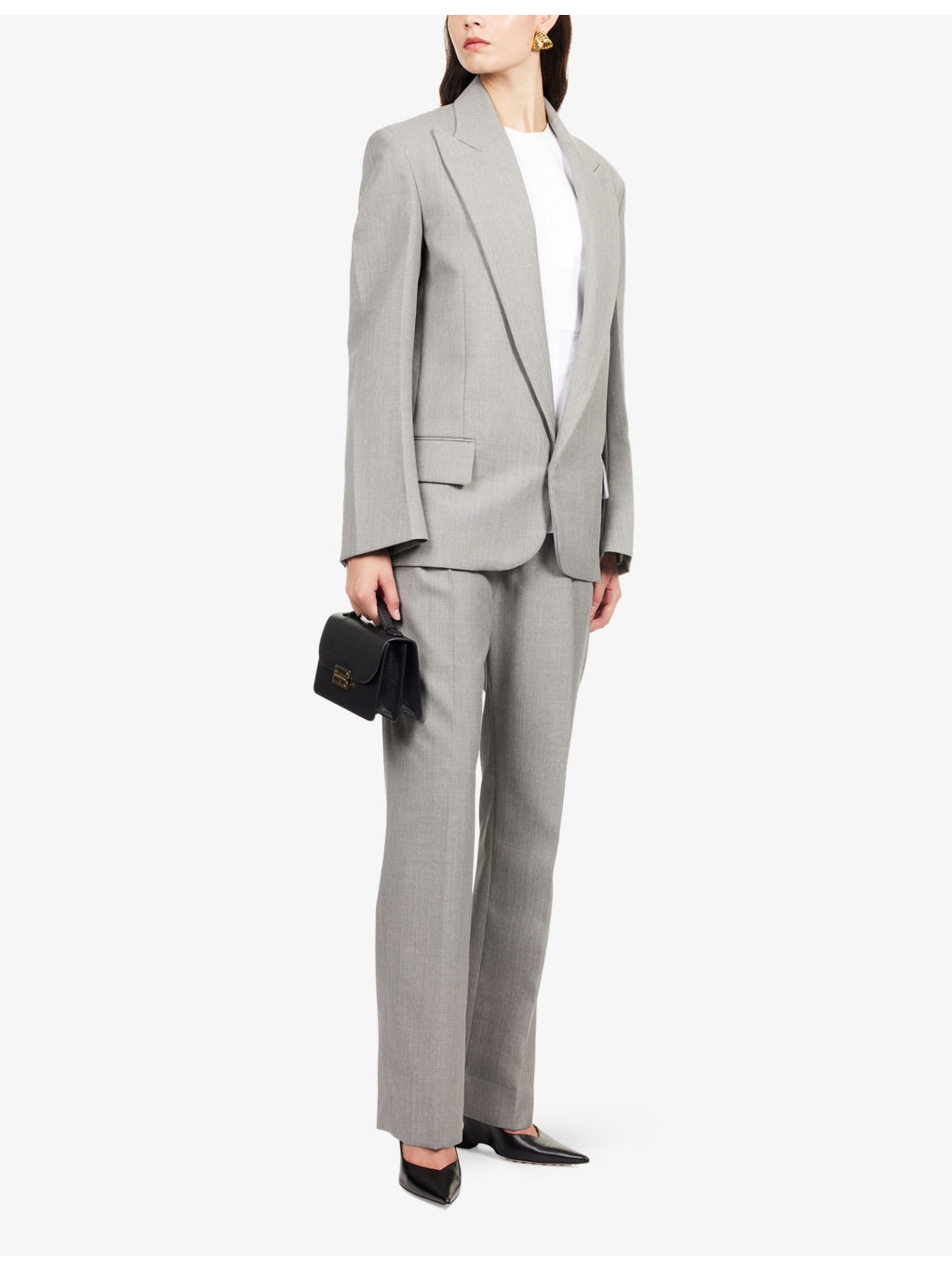 Sculptural Single-Breasted Wool Blazer - 2