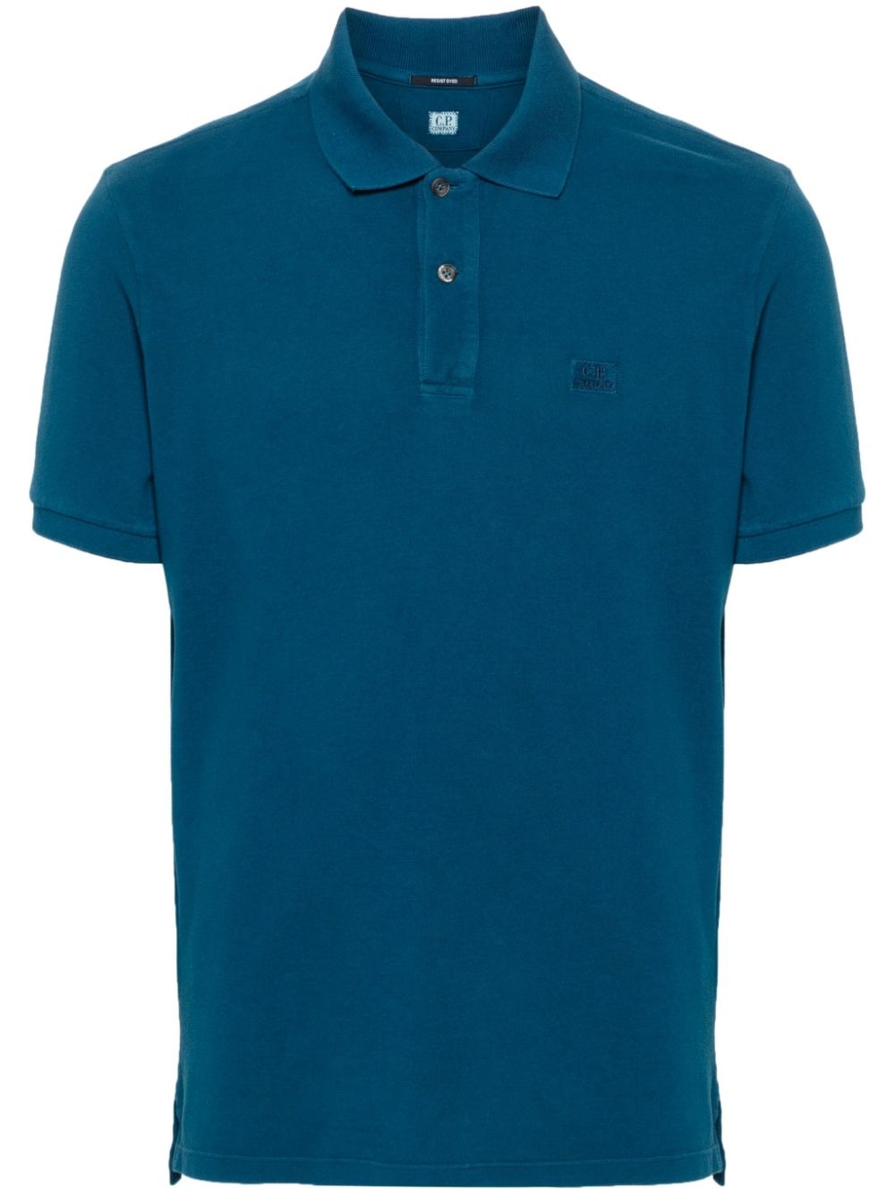 logo-embroidered cotton polo shirt - 1