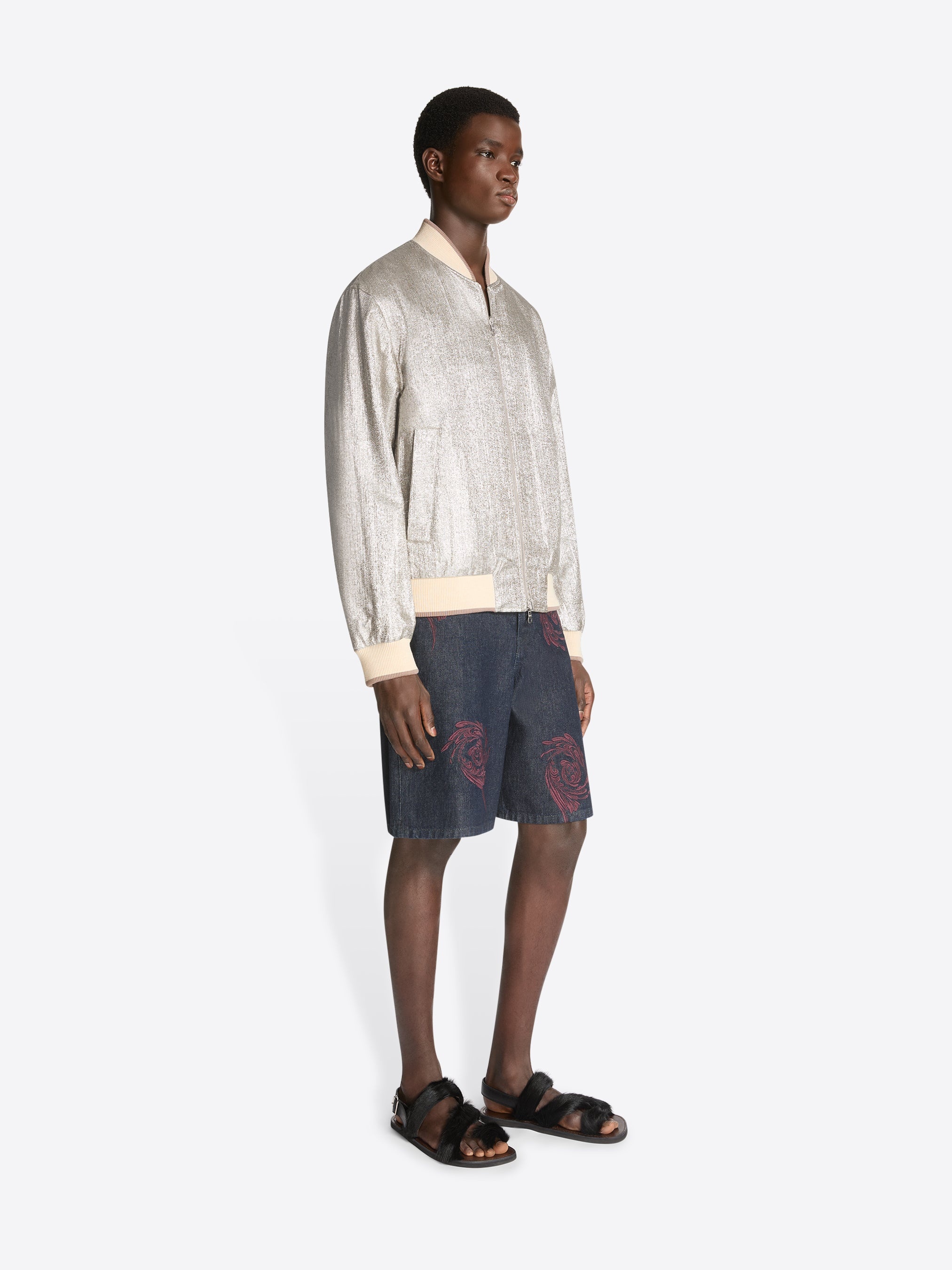 REVERSIBLE EMBROIDERED BOMBER - 7