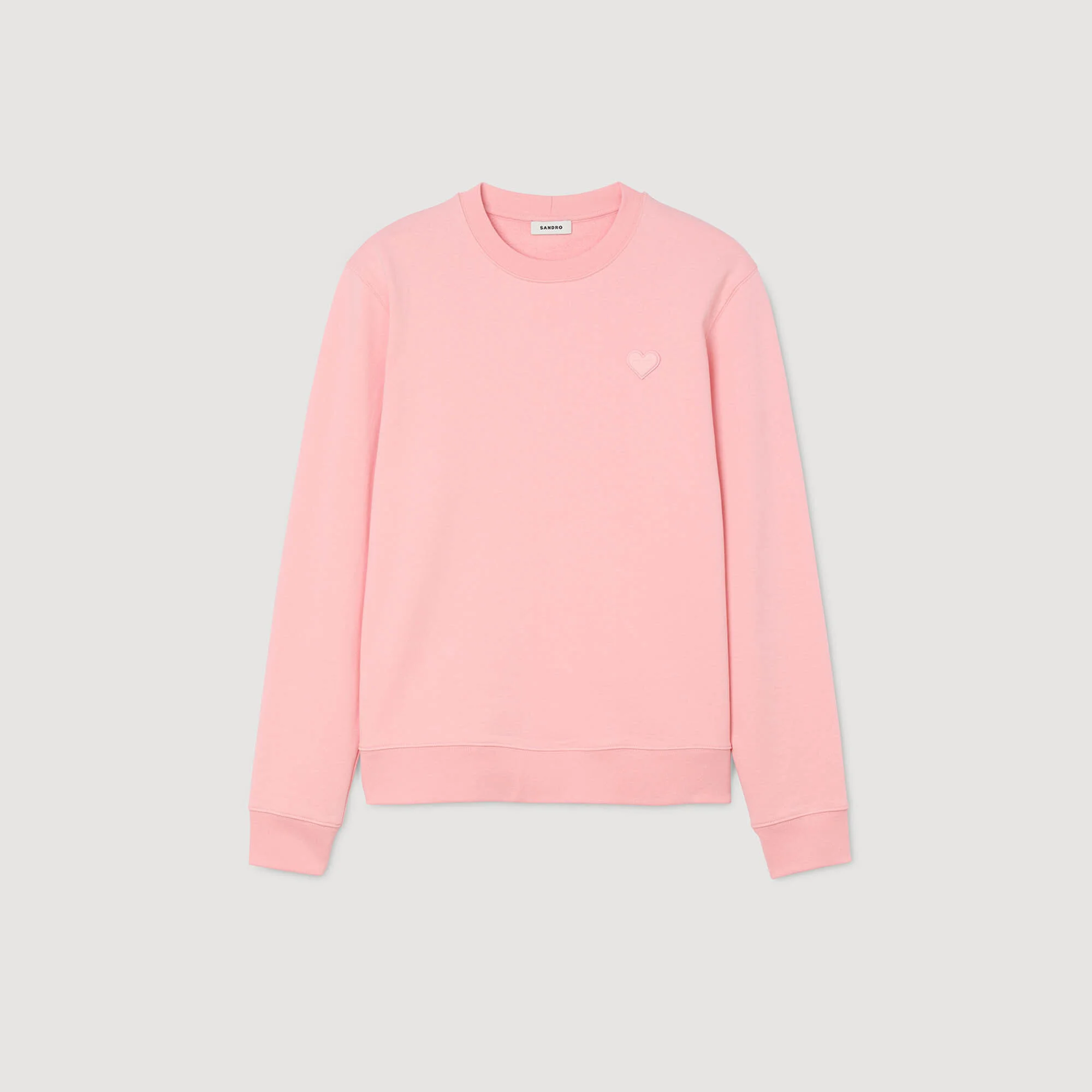 HEART PATCH SWEATSHIRT - 1