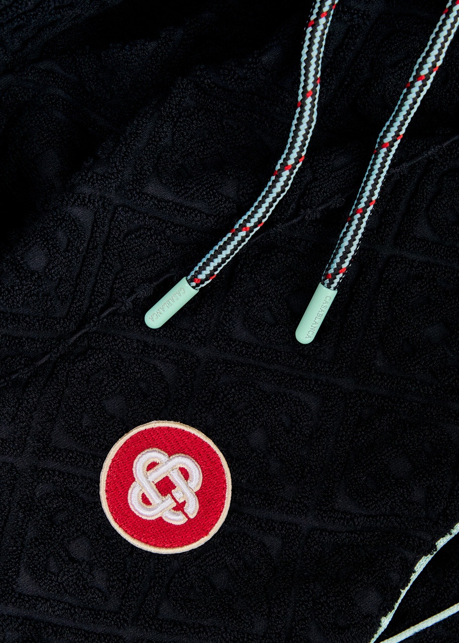 Casablanca Monogram-jacquard Towelling Cotton-blend Sweatpants - 5