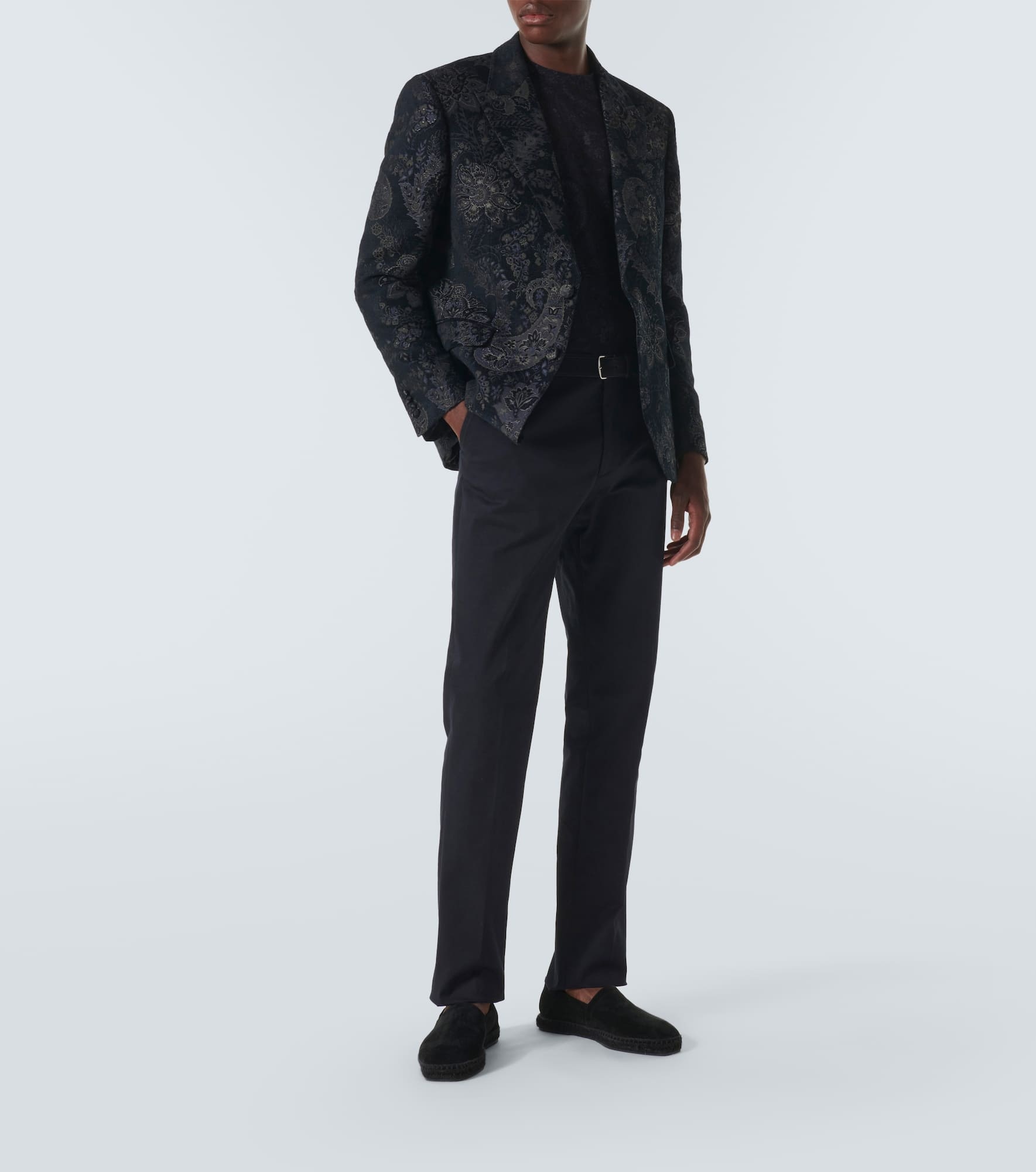 Jacquard velvet blazer - 2