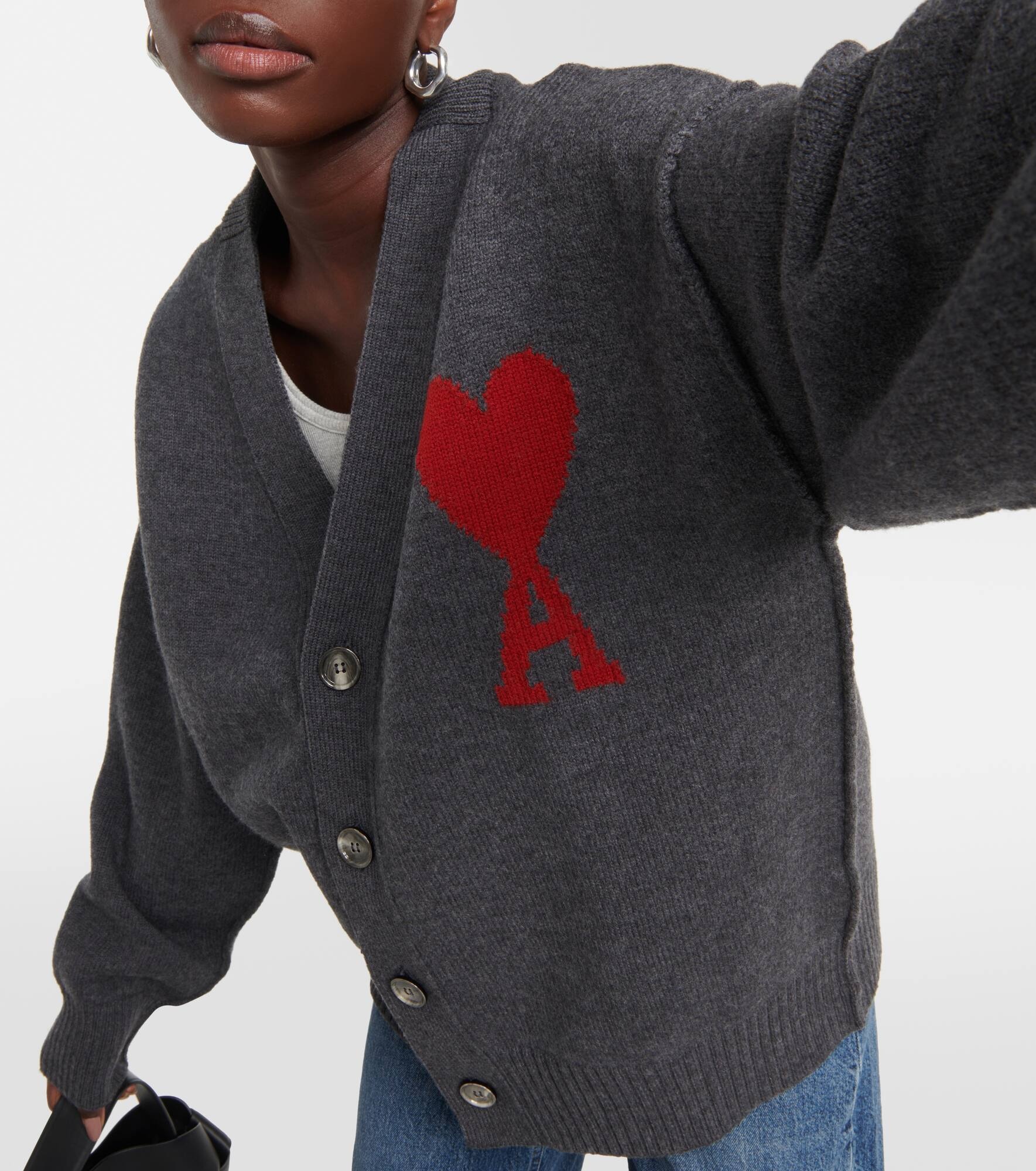 Ami de Cœur wool cardigan - 4