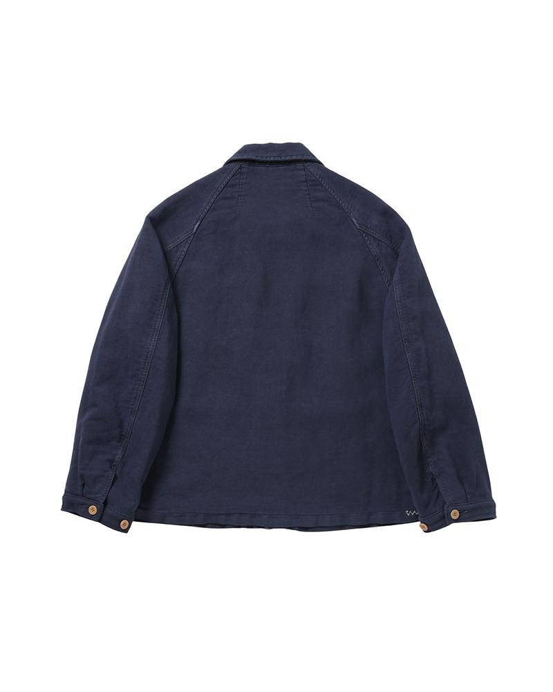 COVERALL MOLESKIN DMGD W BLUE - 2