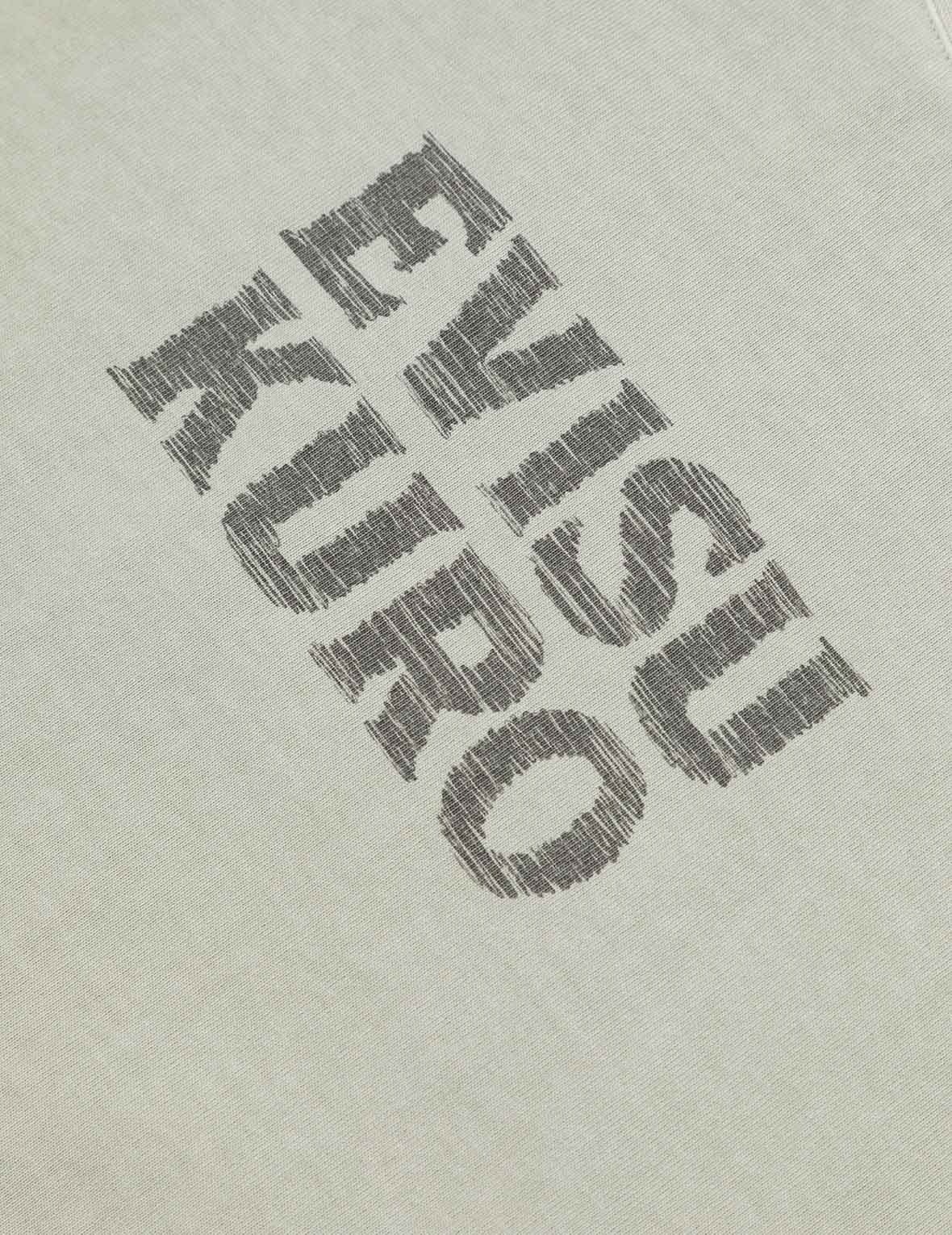 Seagull and Logo Print Washed Relax Fit T-Shirt - 5