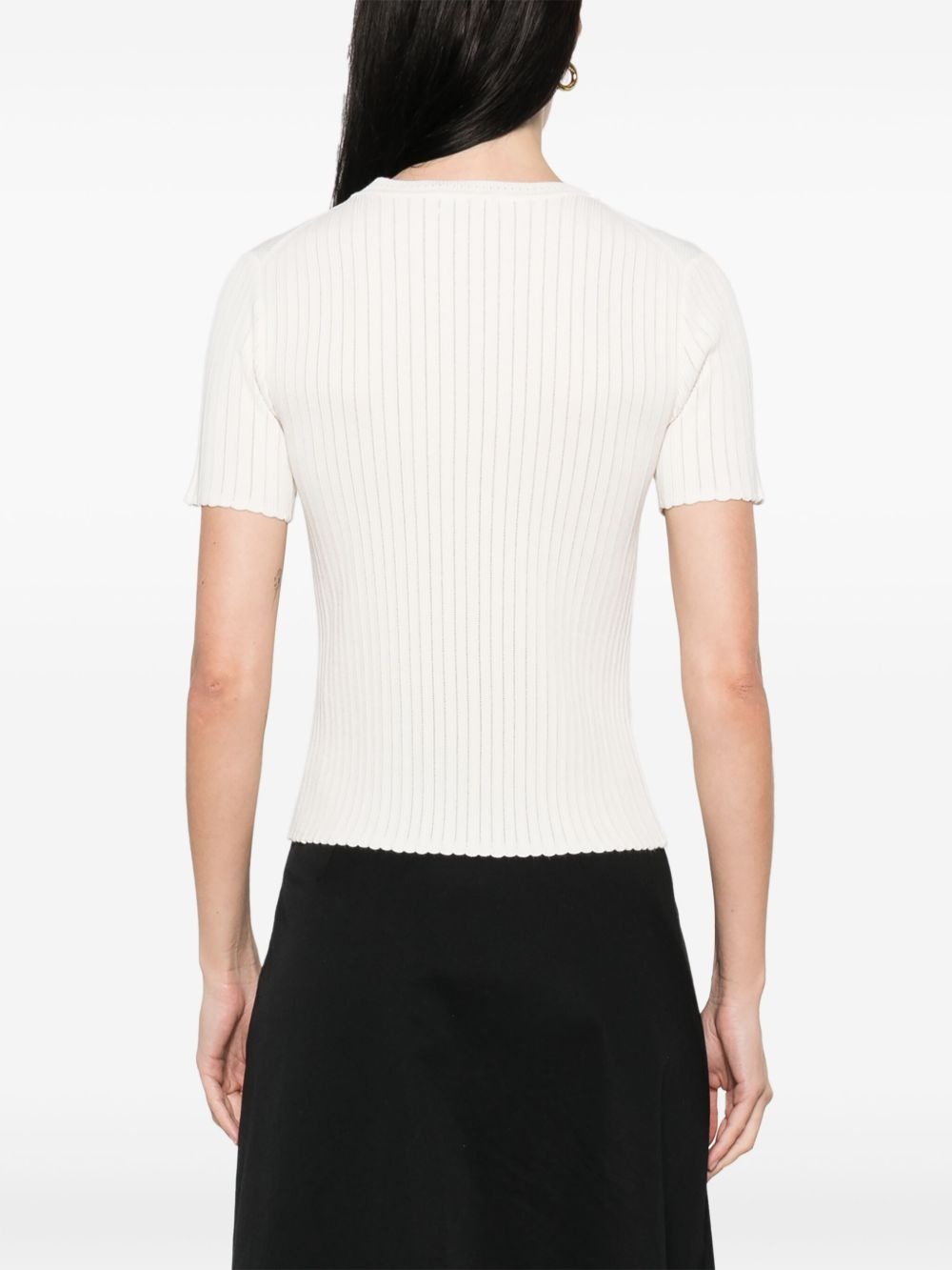 diamond-pattern T-shirt - 4
