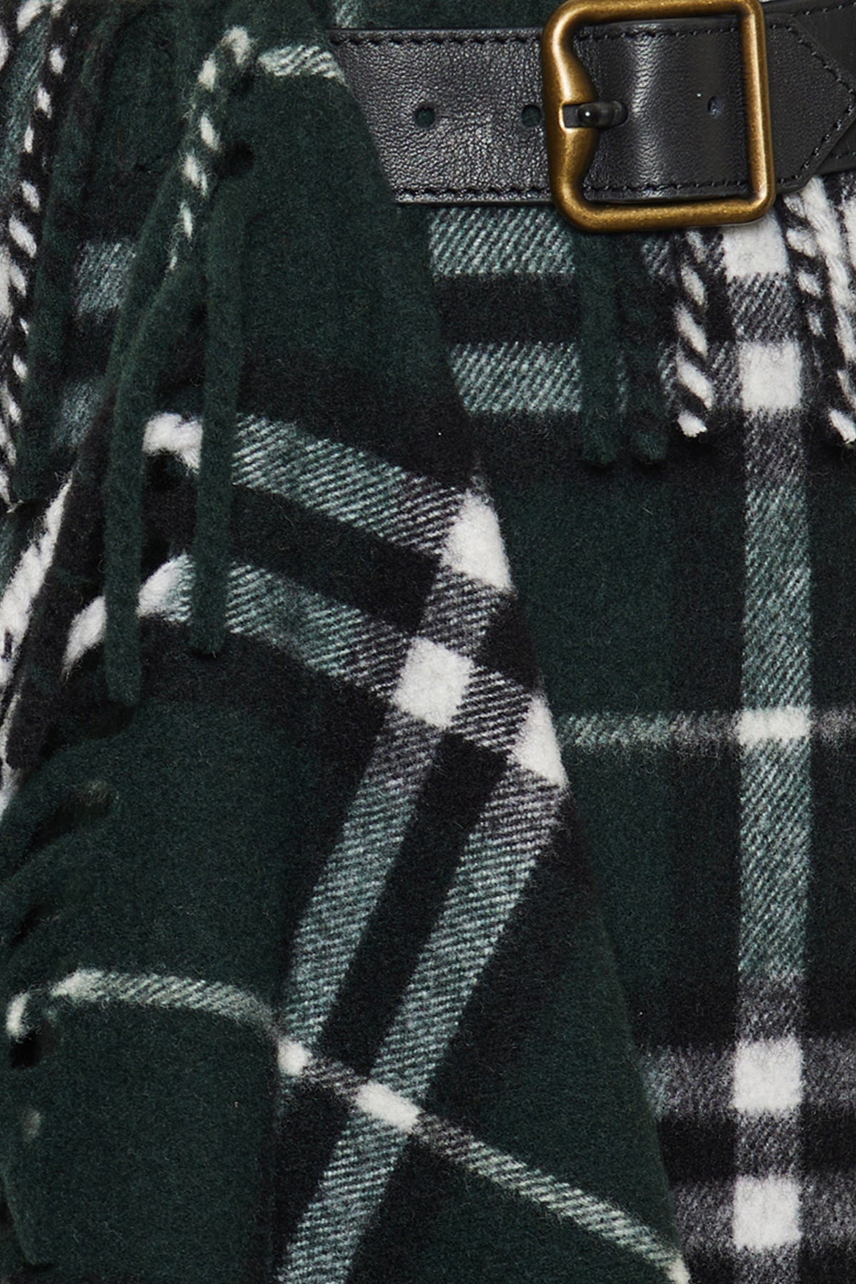スカート Burberry Check wool cashmere scarf skirt Check Wool Cashmere Scarf Skirt in Currant - Women