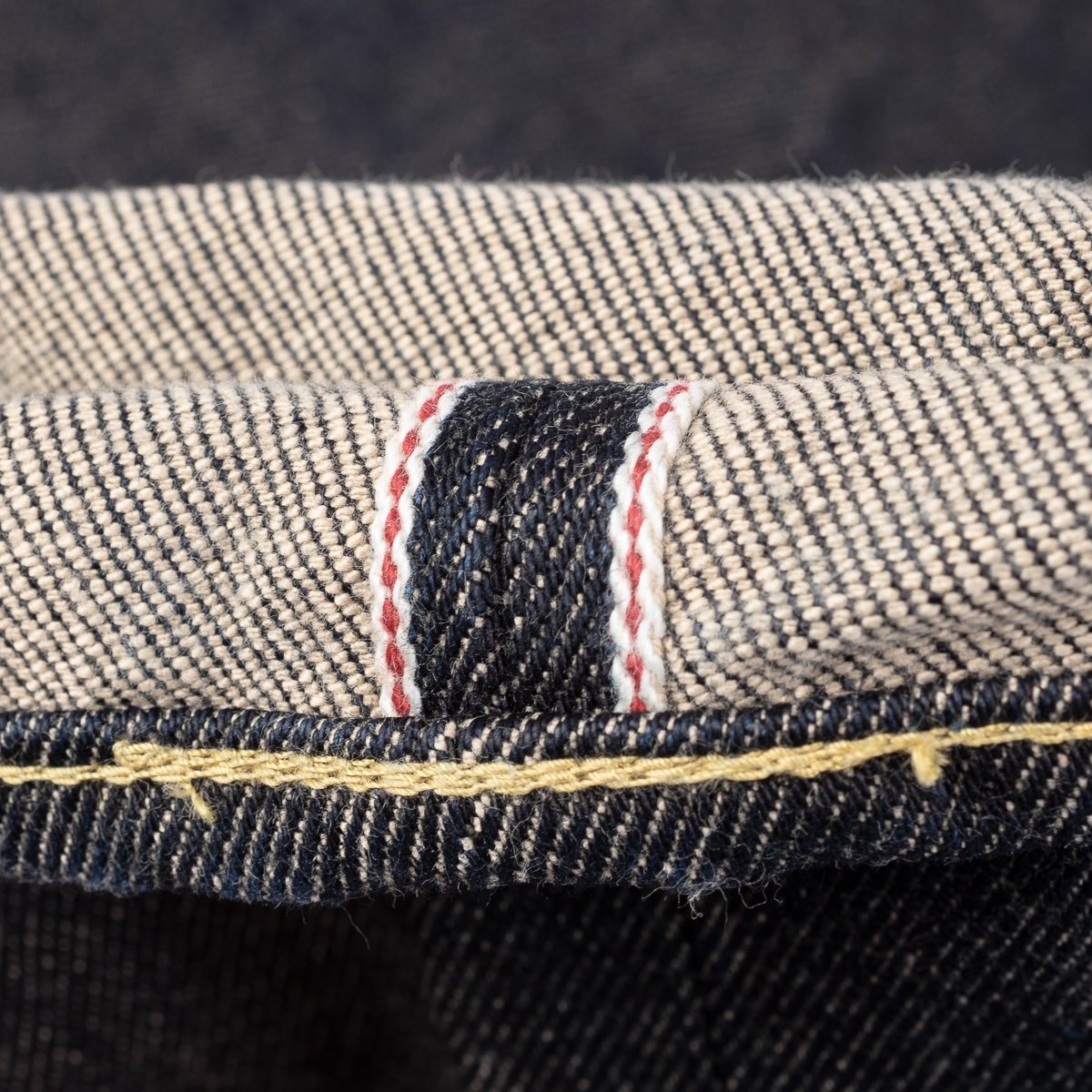 IH-888-SST 21oz Shinayaka Selvedge Denim Medium/High Rise Tapered Cut Jeans - Indigo - 13