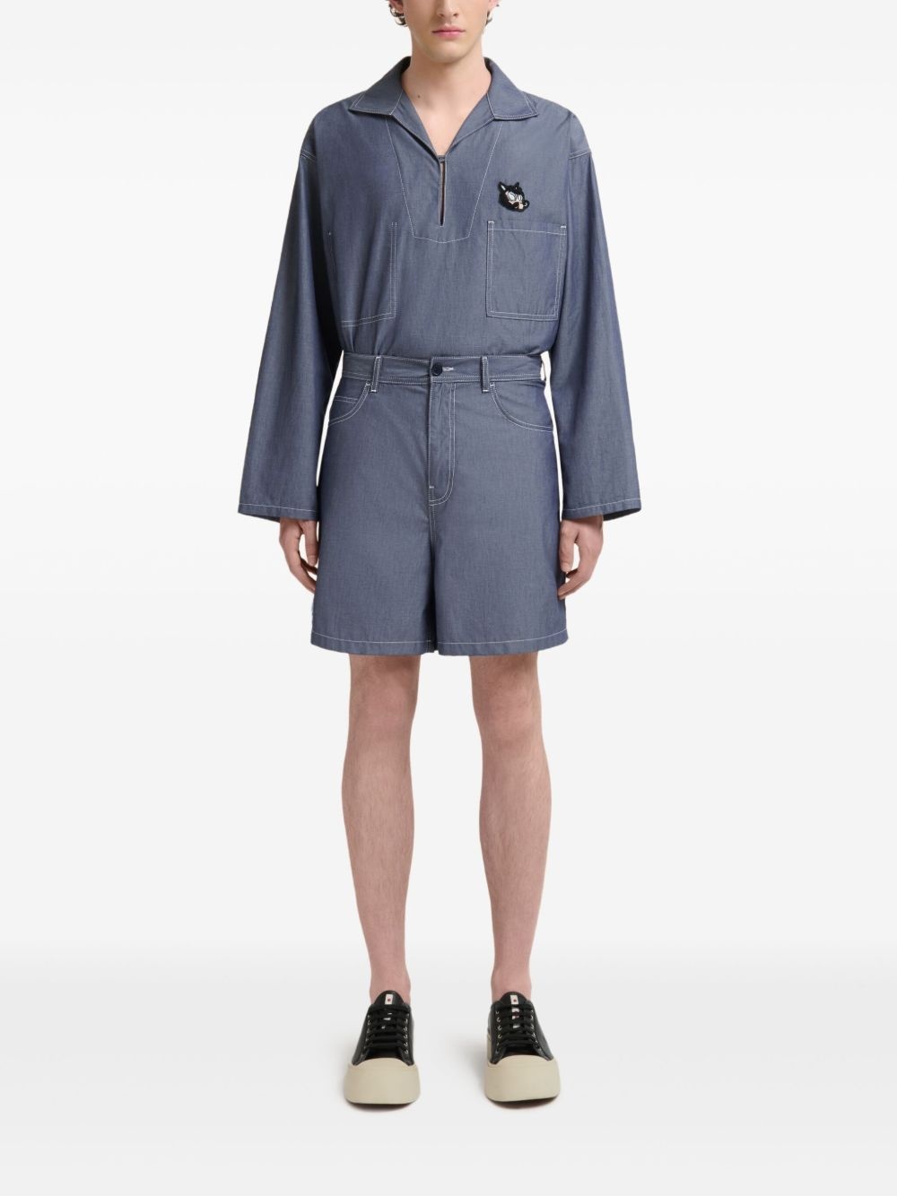 chambray short - 2