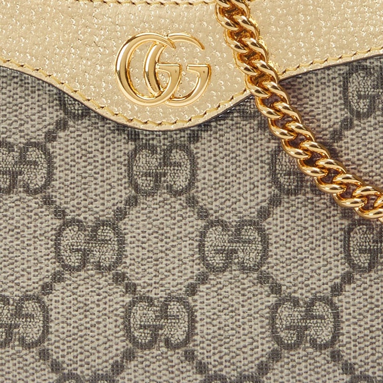 (WMNS) Gucci Ophidia Mini Bag 'Beige Ebony Supreme' 764960-KAAAH-9746 - 9