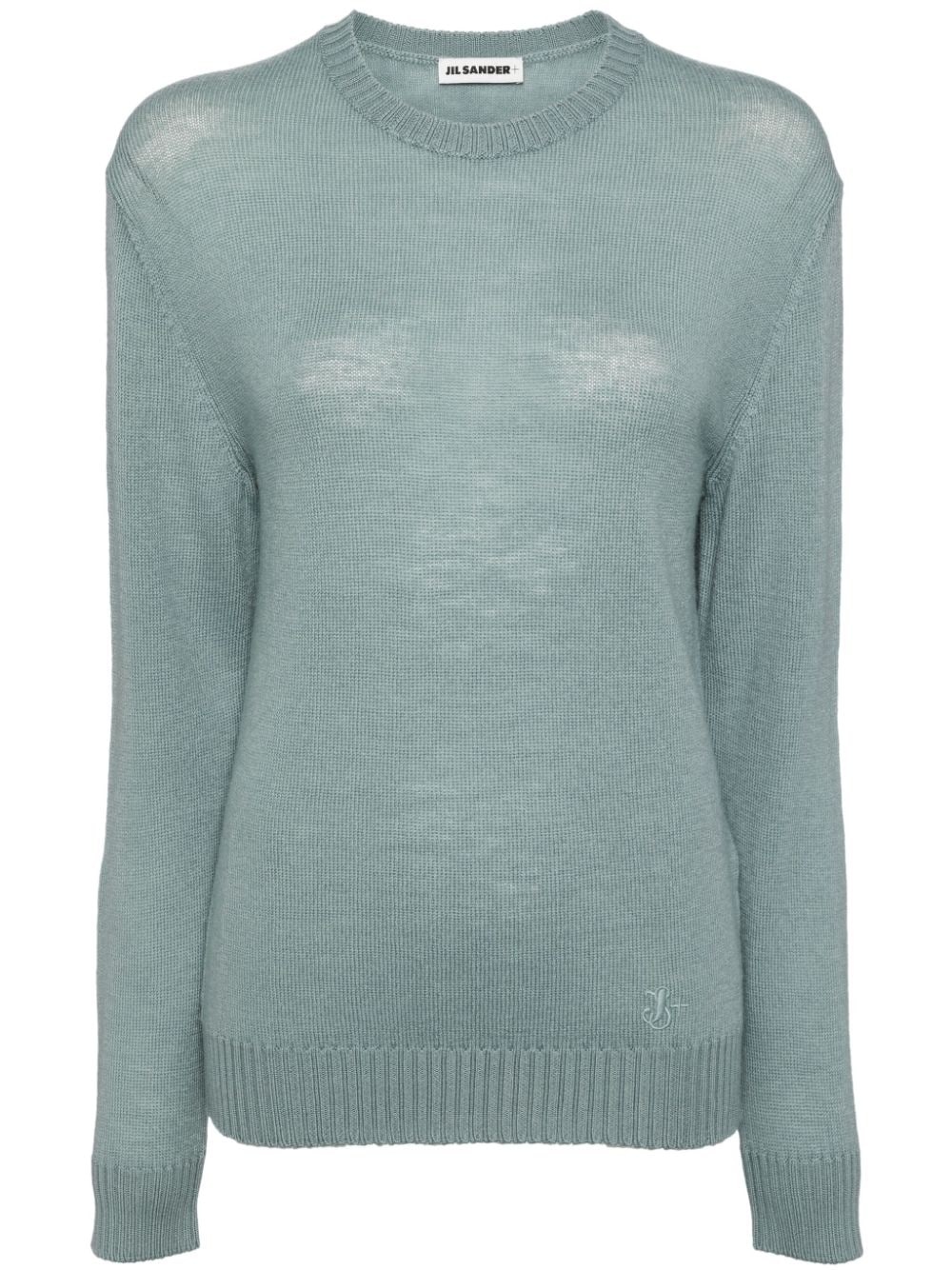 round-neck wool jumper - 1