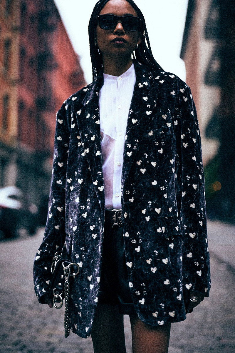 R13 OVERSIZED RAGGED BLAZER outlook