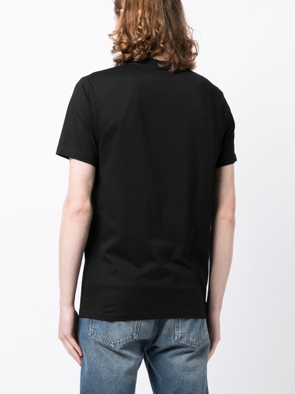 logo-embroidery cotton T-shirt - 4