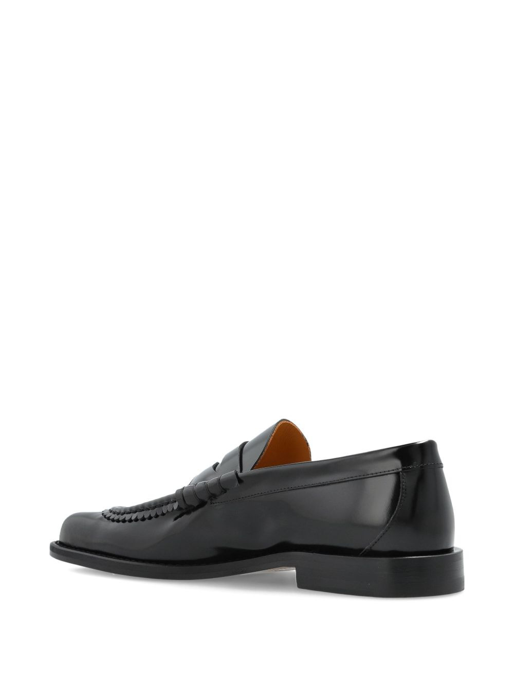 Coin leather loafers - 4