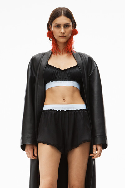 Alexander Wang RUCHED BRA TOP IN SILK CHARMEUSE outlook