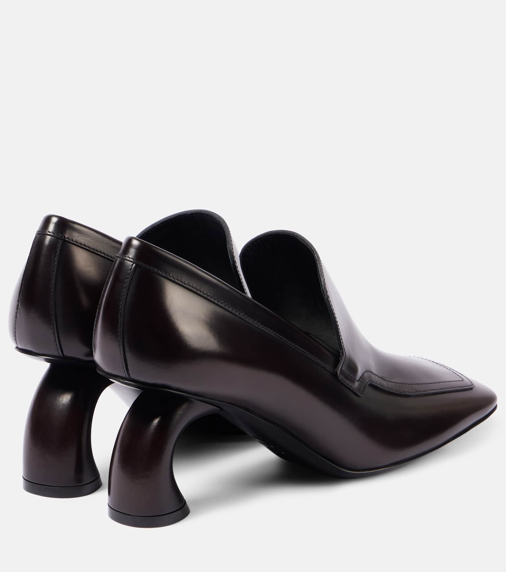 Leather loafer pumps - 2