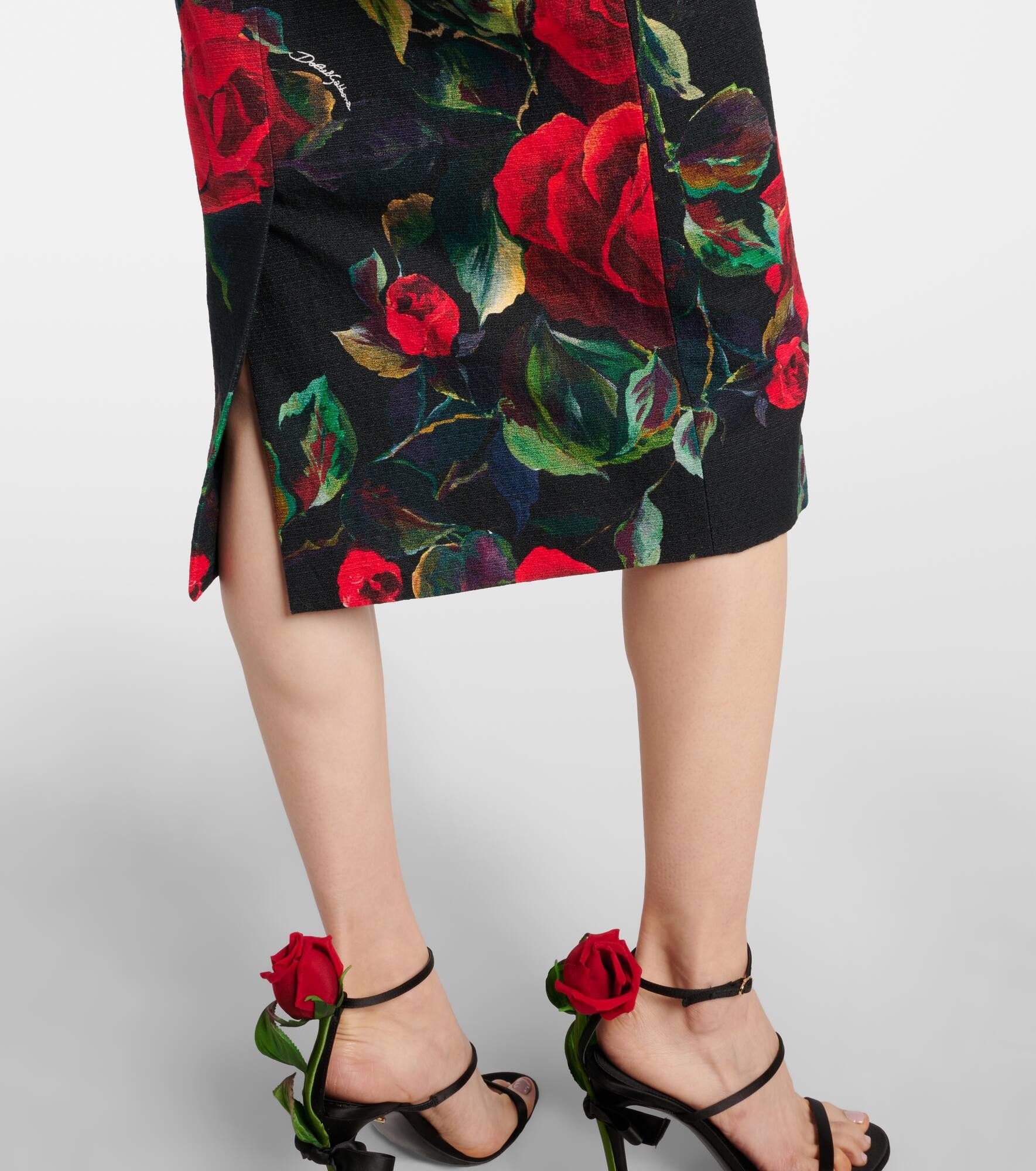 Floral pencil skirt - 5