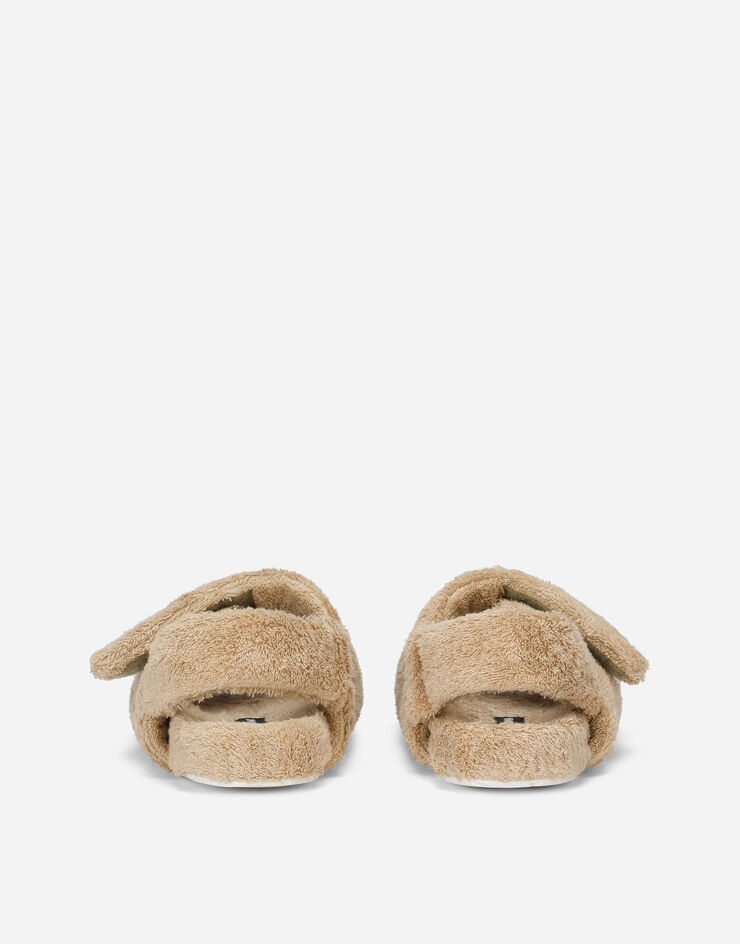 Terrycloth sandals with logo tag - 3