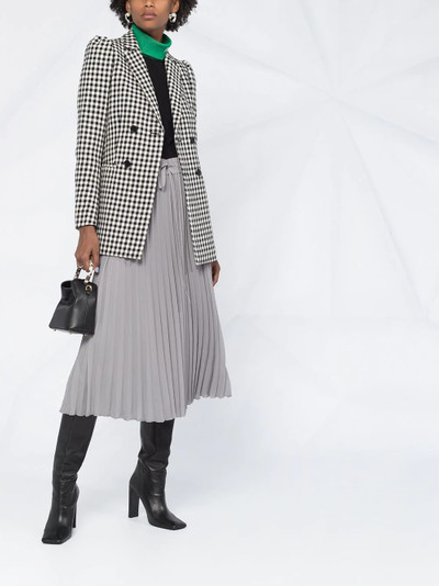 REDValentino check-pattern double-breasted blazer outlook