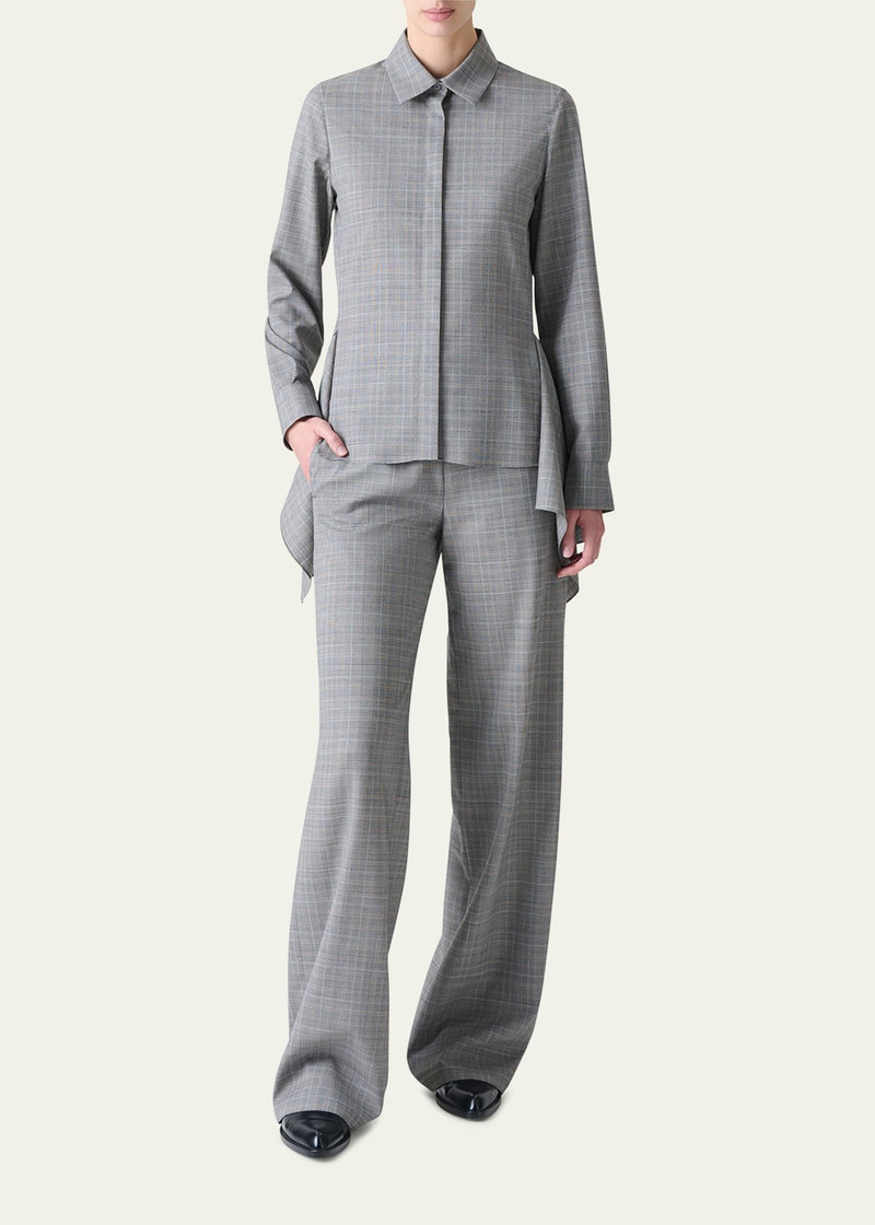 AKRIS Filibert Prince of Wales Check Cool Wool Pants outlook