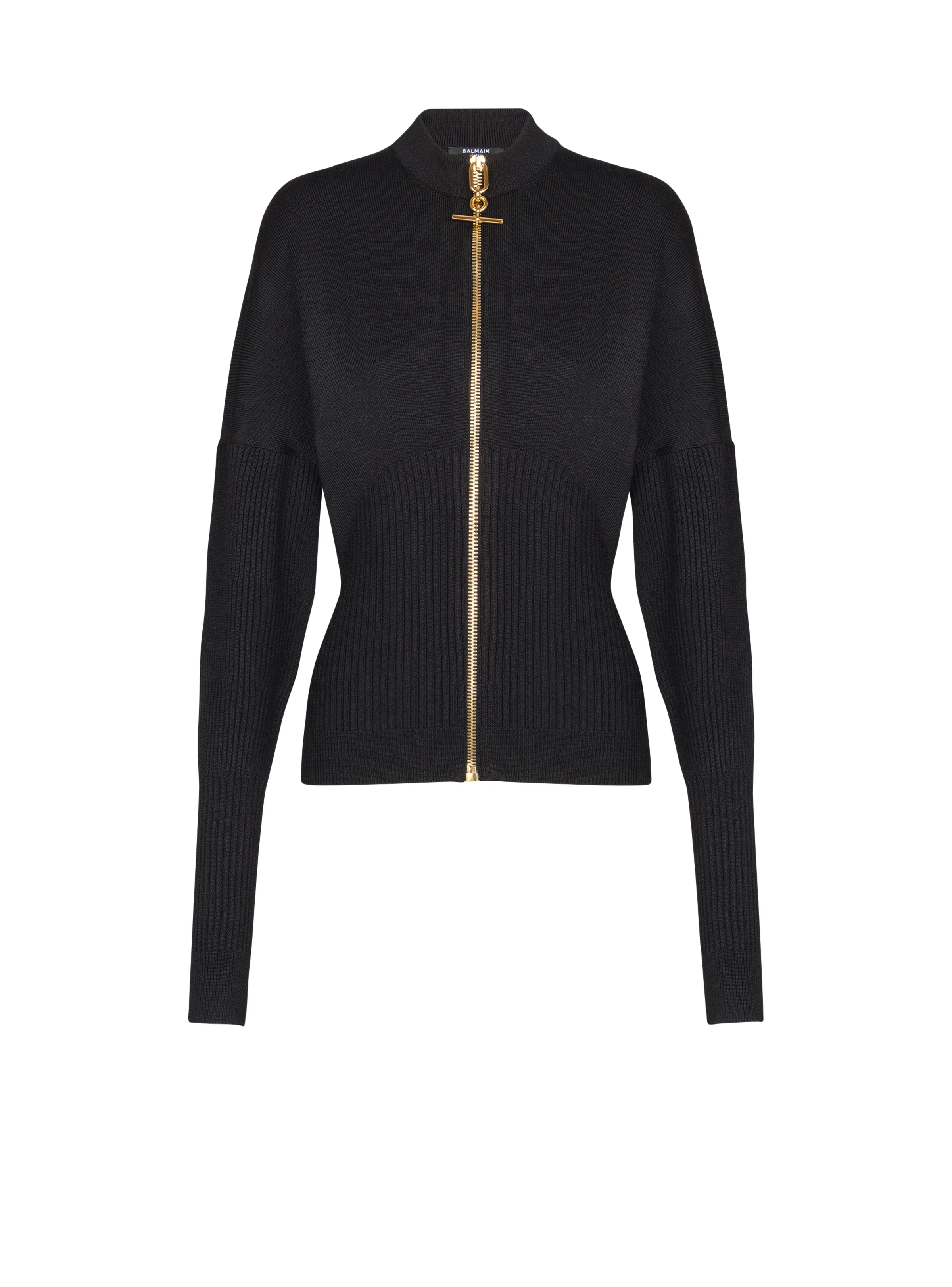 Zipped knit cardigan - 1