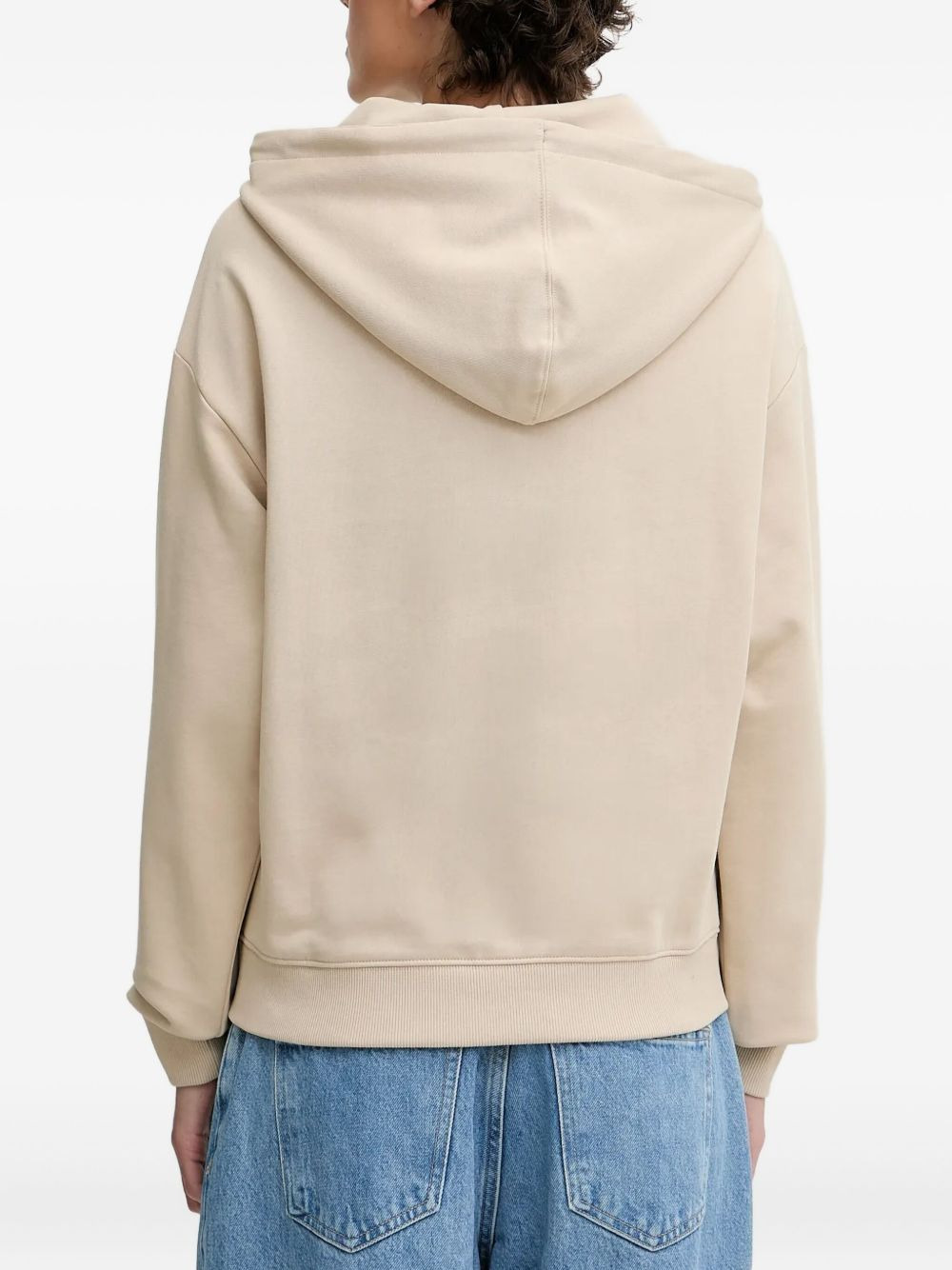 logo-embroidered hoodie - 2