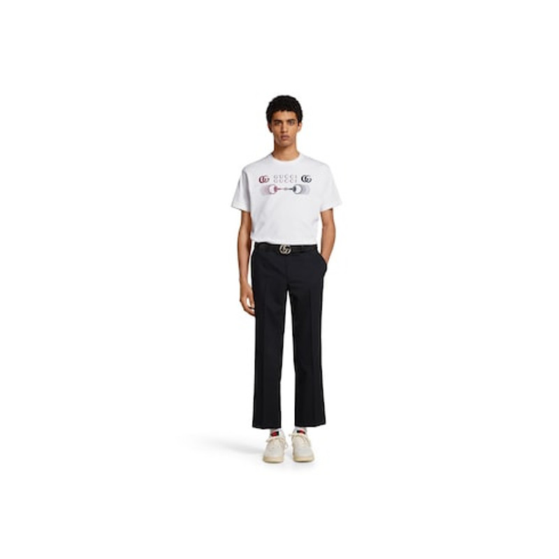 GUCCI Printed cotton jersey T-shirt outlook