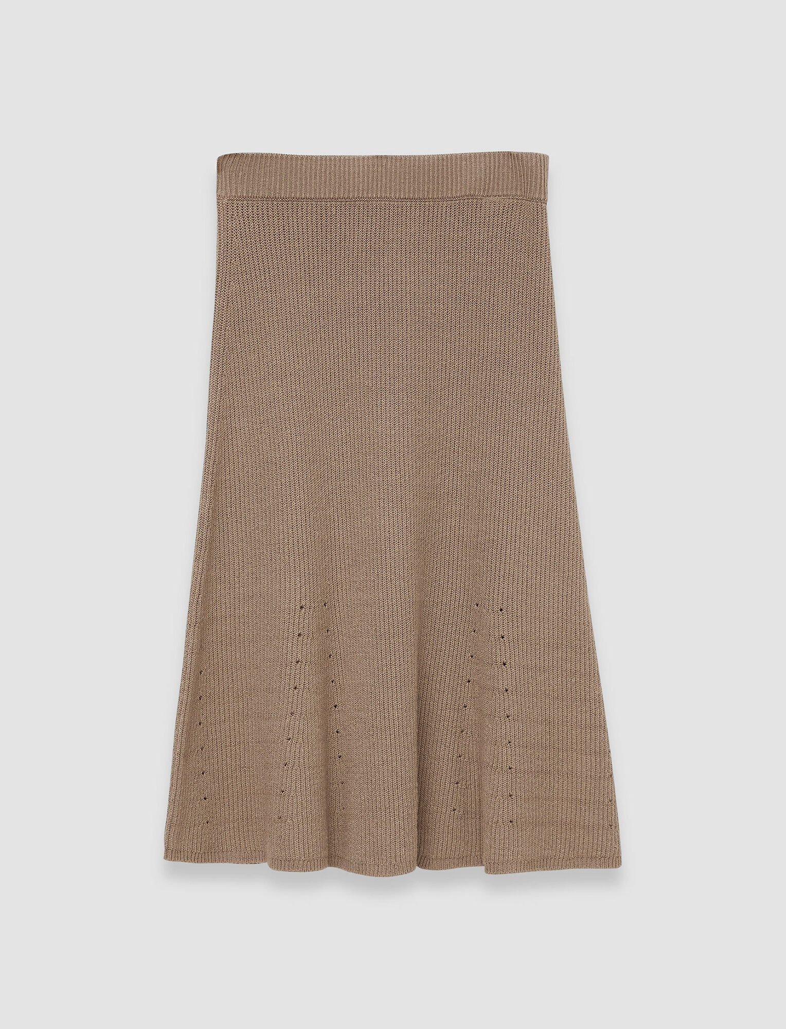 Linen Cotton Knitted Skirt - 1