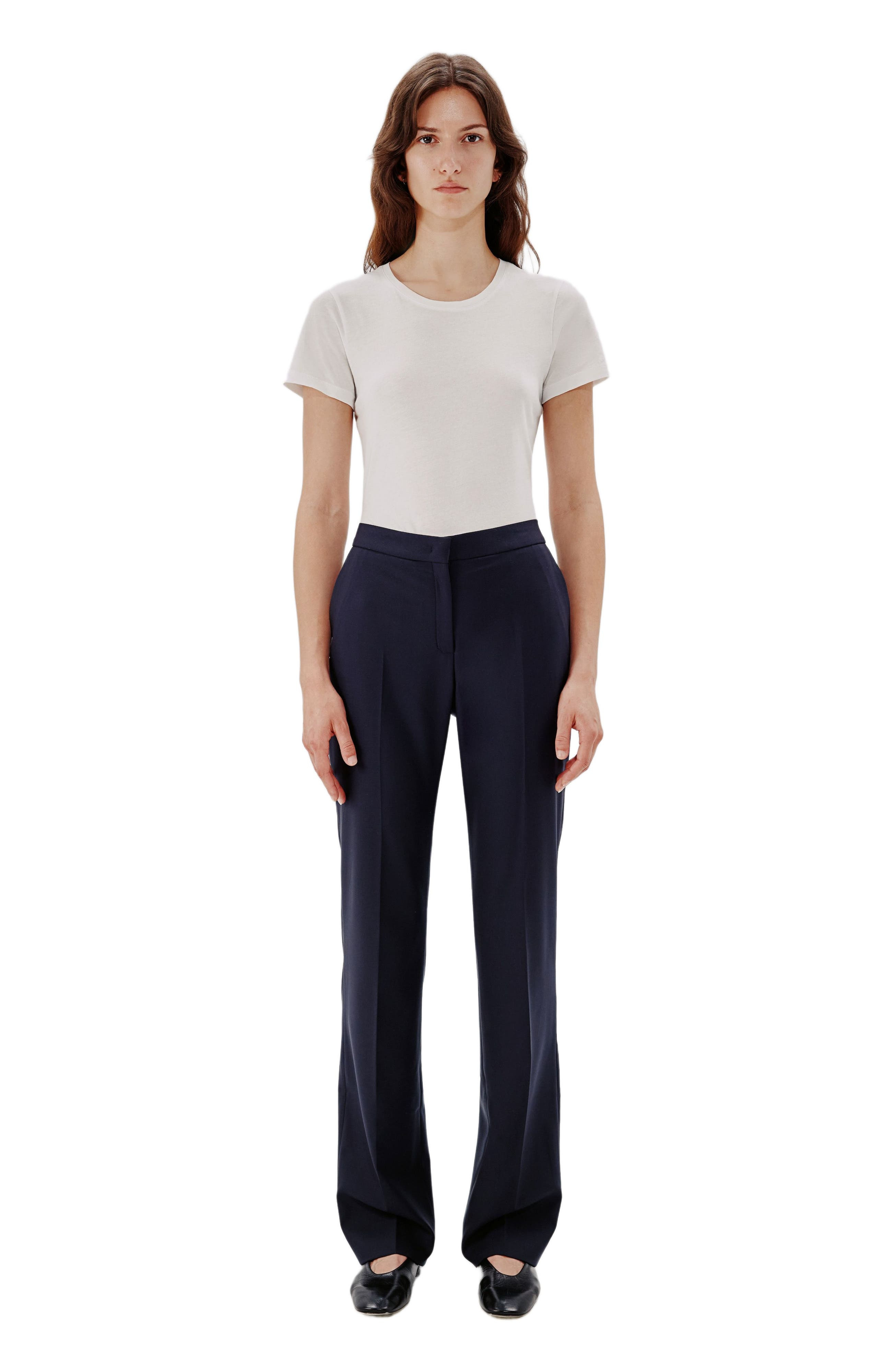 Another Tomorrow CLASSIC TROUSER in Navy at Nordstrom - 7