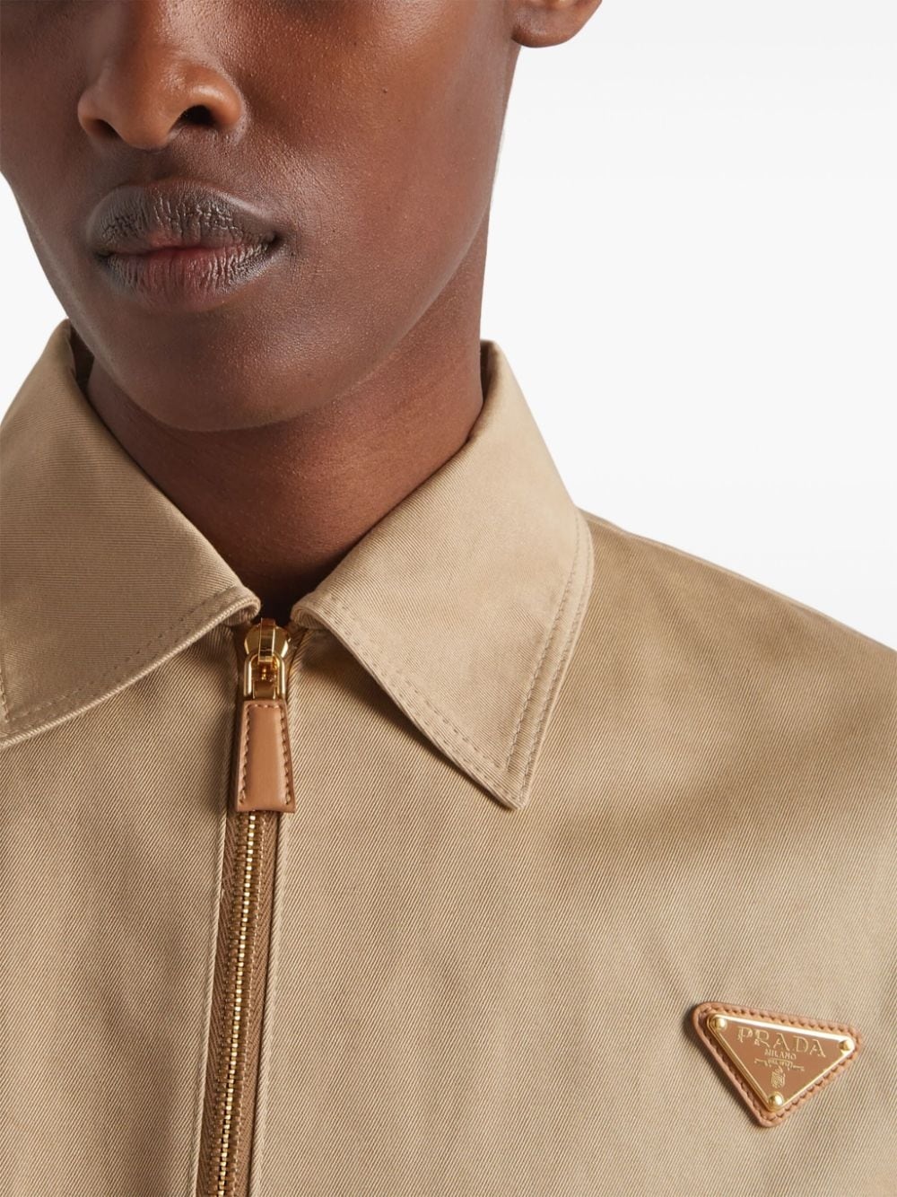 triangle-logo cropped jacket - 6