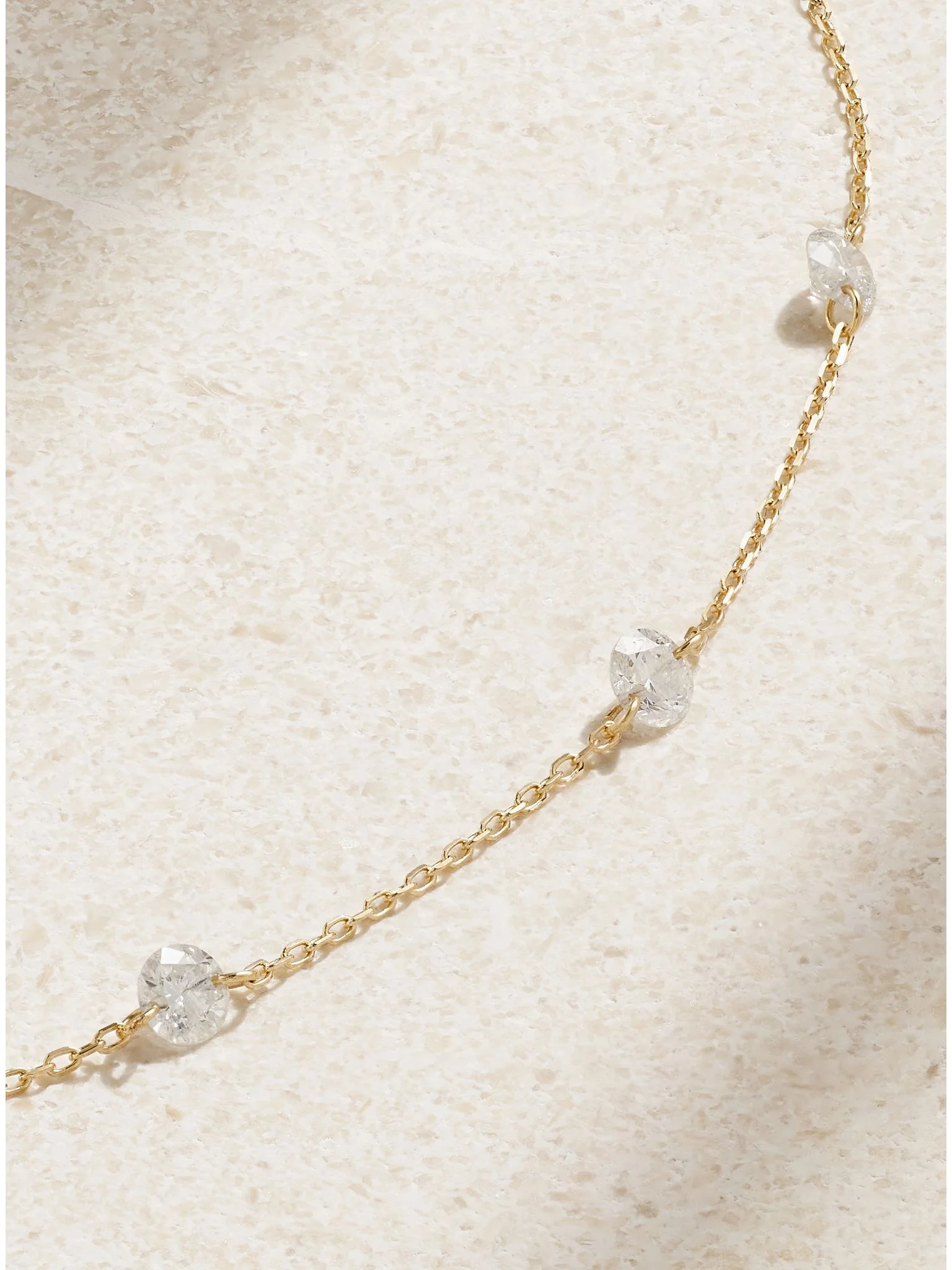 Danaé 18-karat gold diamond necklace Gold - 1