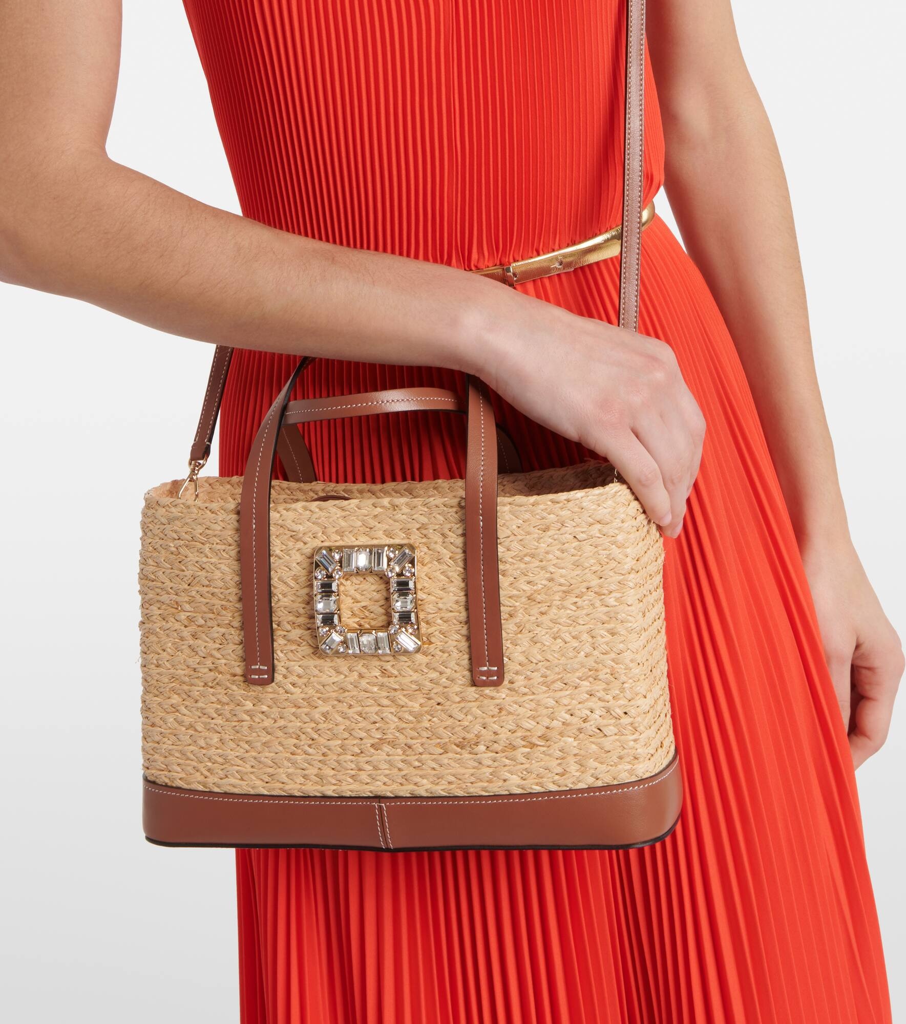 Viv' Skate Small raffia tote bag - 2