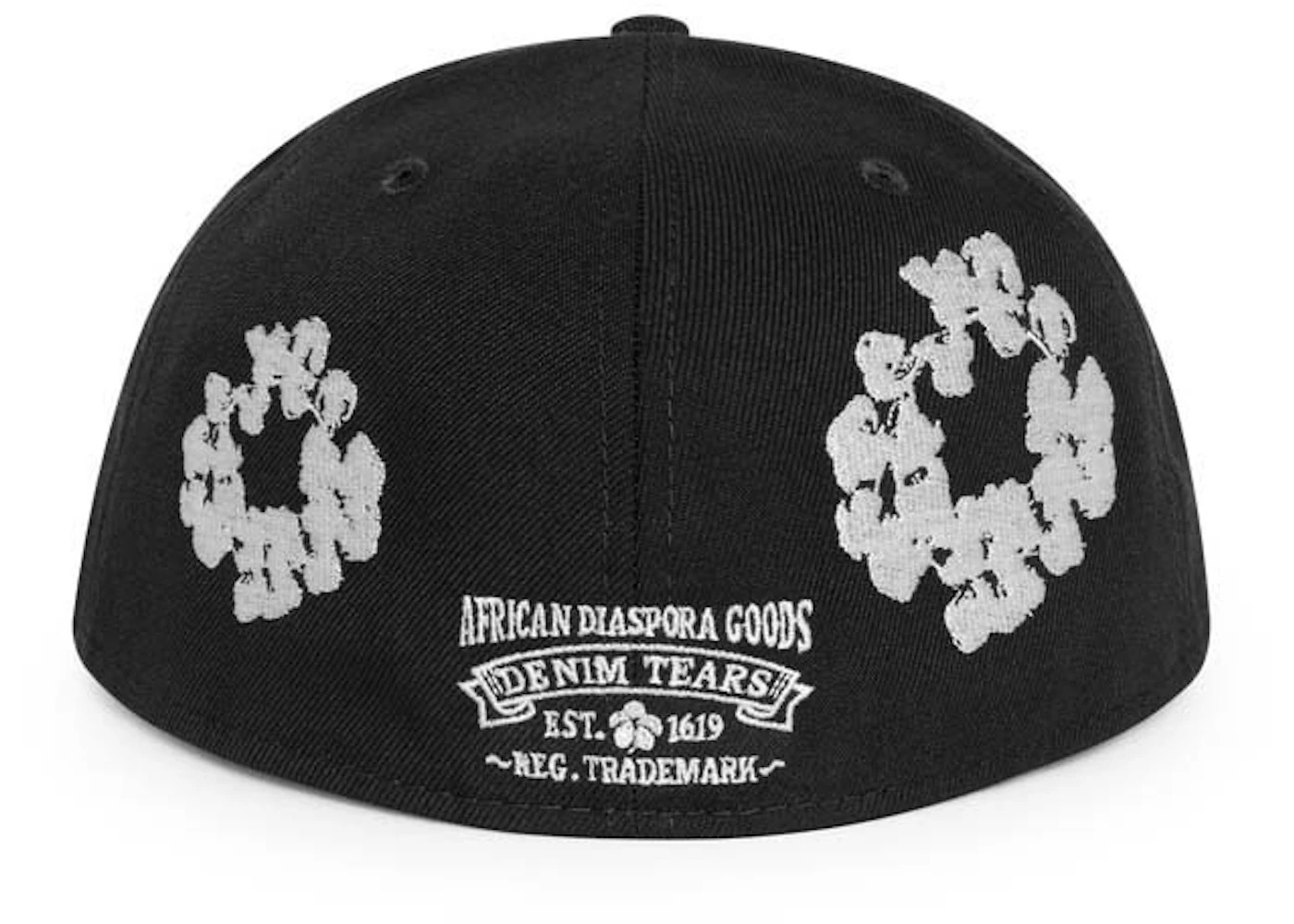 Denim Tears New Era Cotton Wreath 59/50 Cap Black - 2